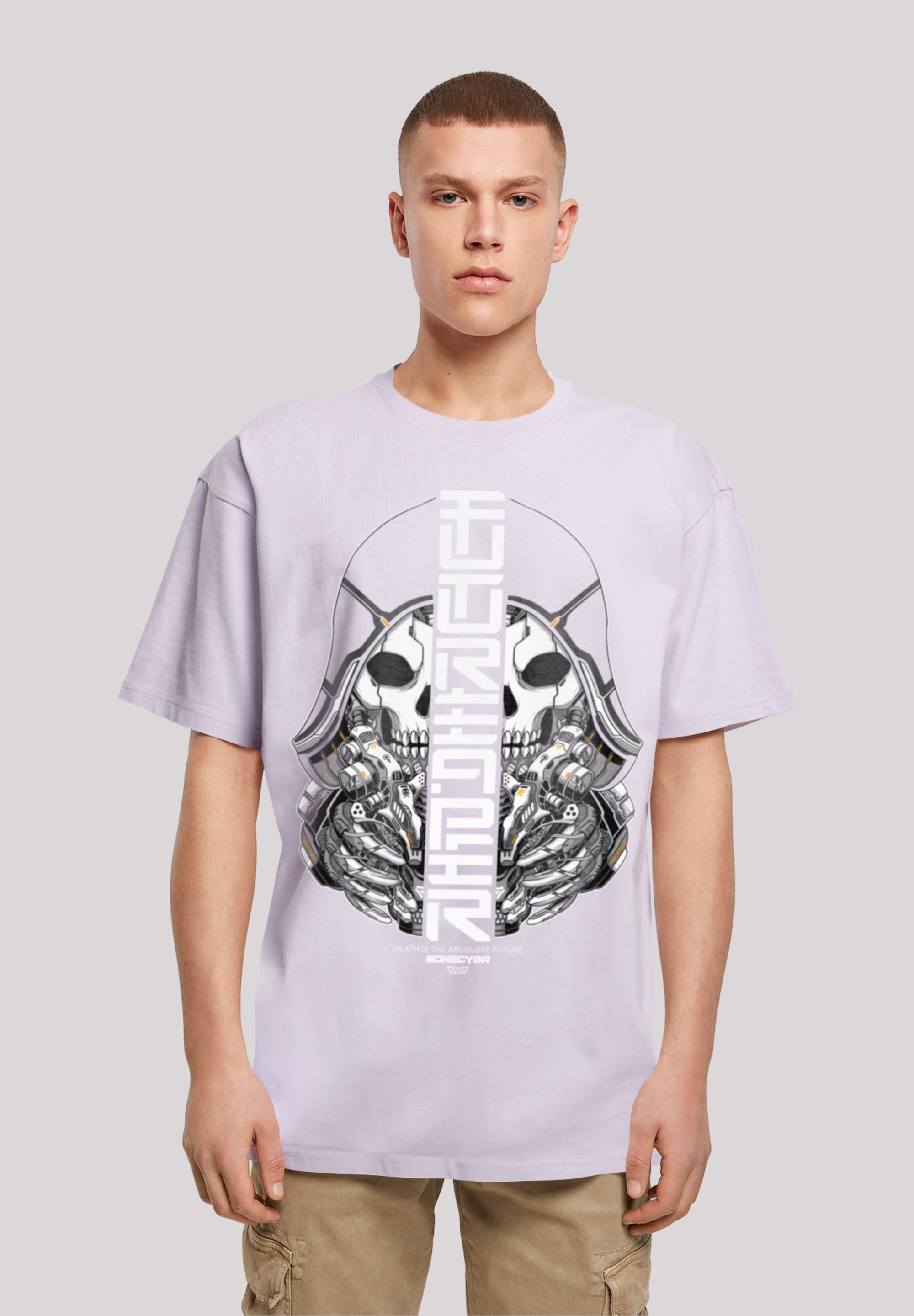 F4NT4STIC T-Shirt "Cyber Bone Futureaper CYBERPUNK STYLES", Print