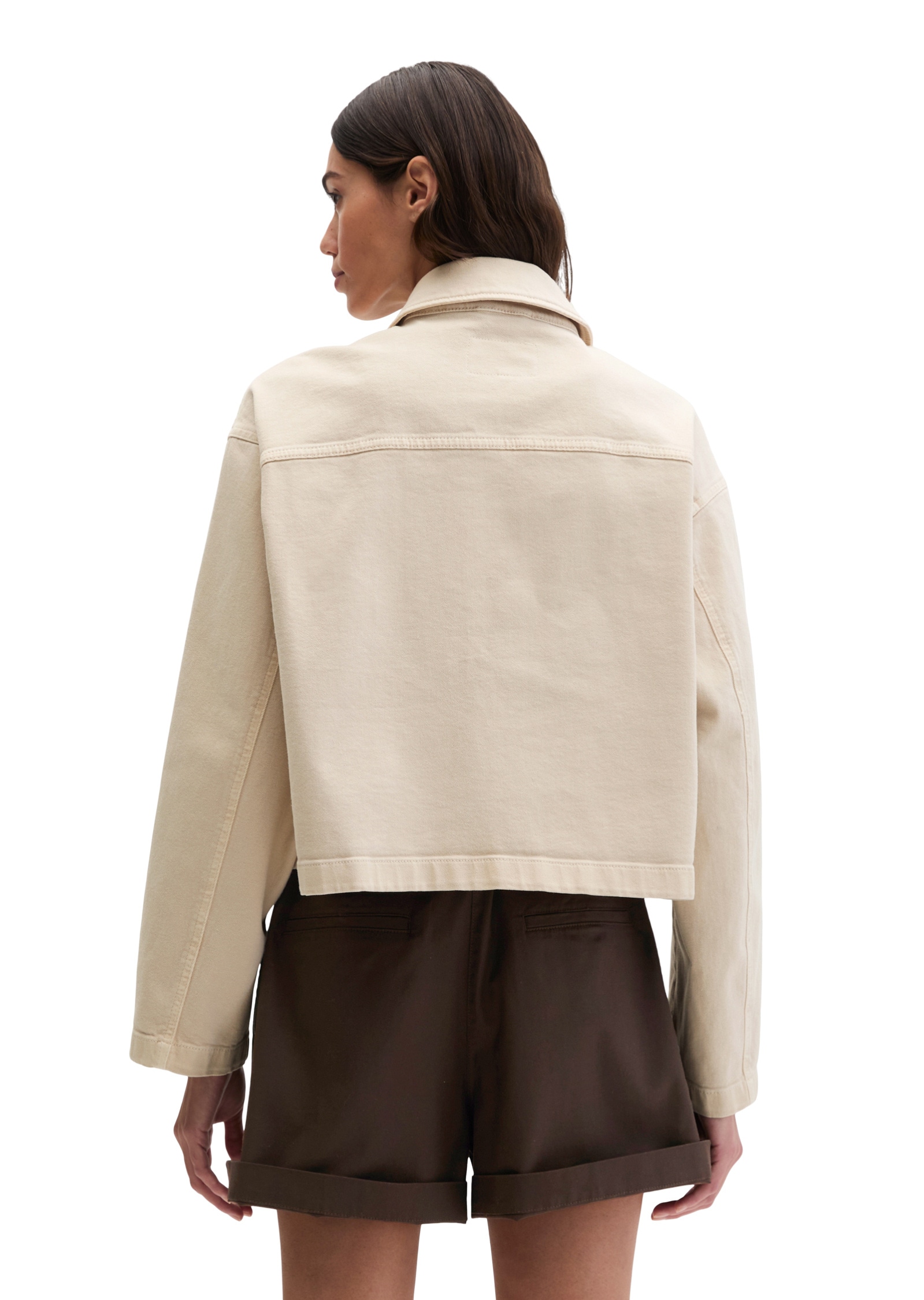 Marc O'Polo Jeansjacke »aus Garment dyed Baumwolle« ohne Kapuze
