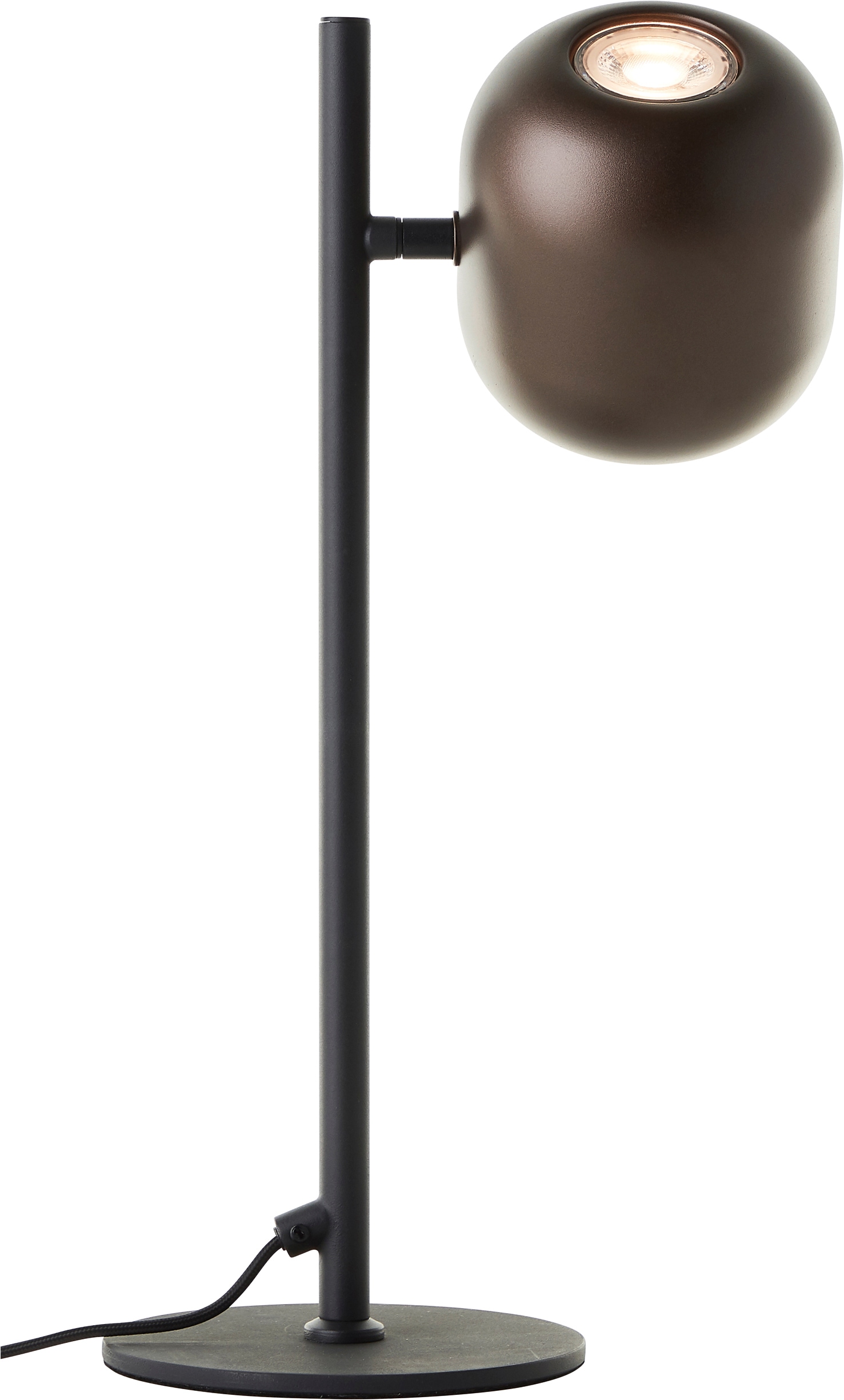 Brilliant Tischleuchte »Jane« GU10 1 Stk. H 42 cm, GU10 Fassung, schwenkbar, Metall, schwarz braun