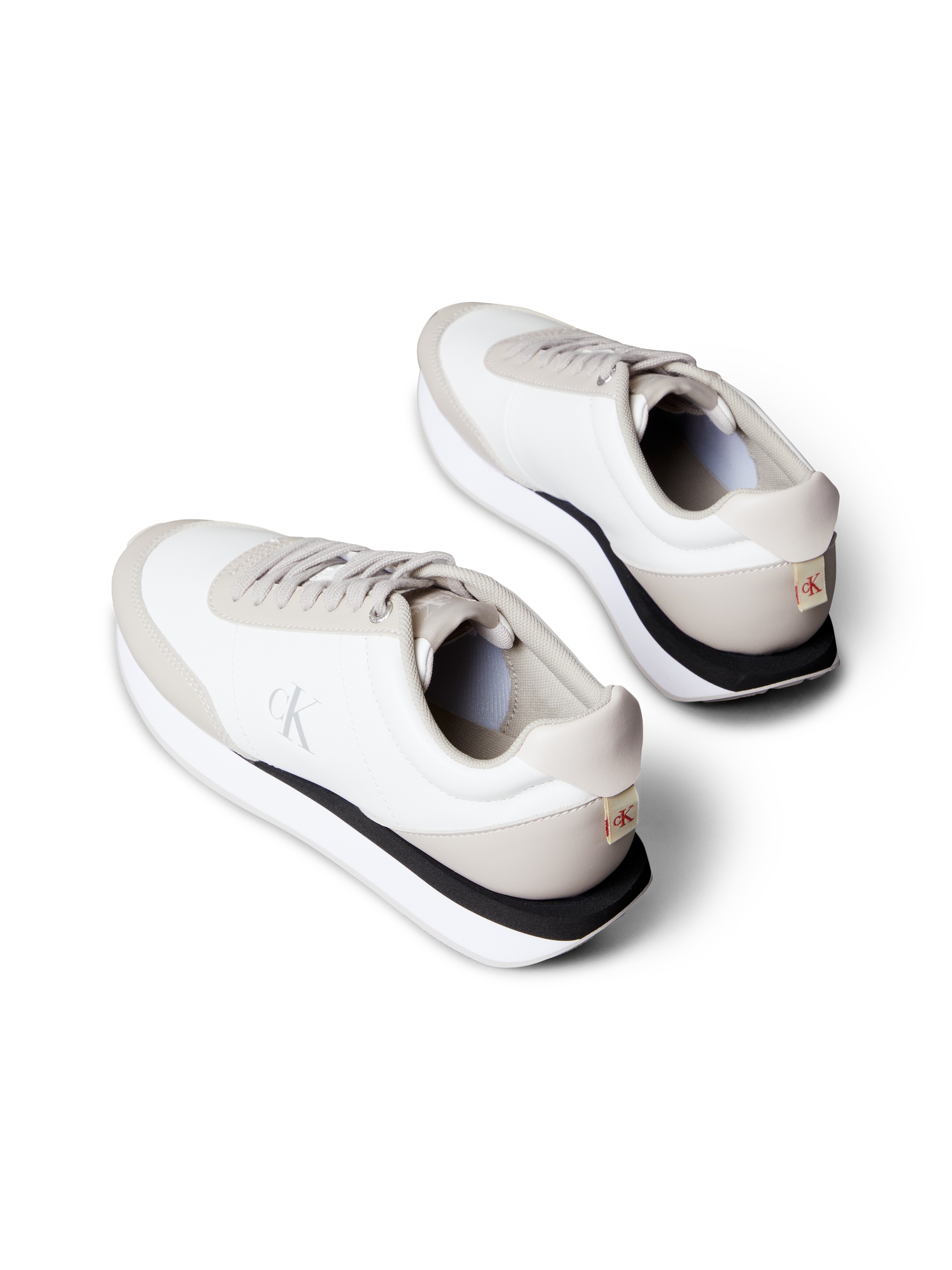 Calvin Klein Jeans Sneaker »RETRO RUNNER LACE UP LTH MG«, Schnürschuh, Halbschuh, Freizeitschuh mit gepolstertem Schaftrand