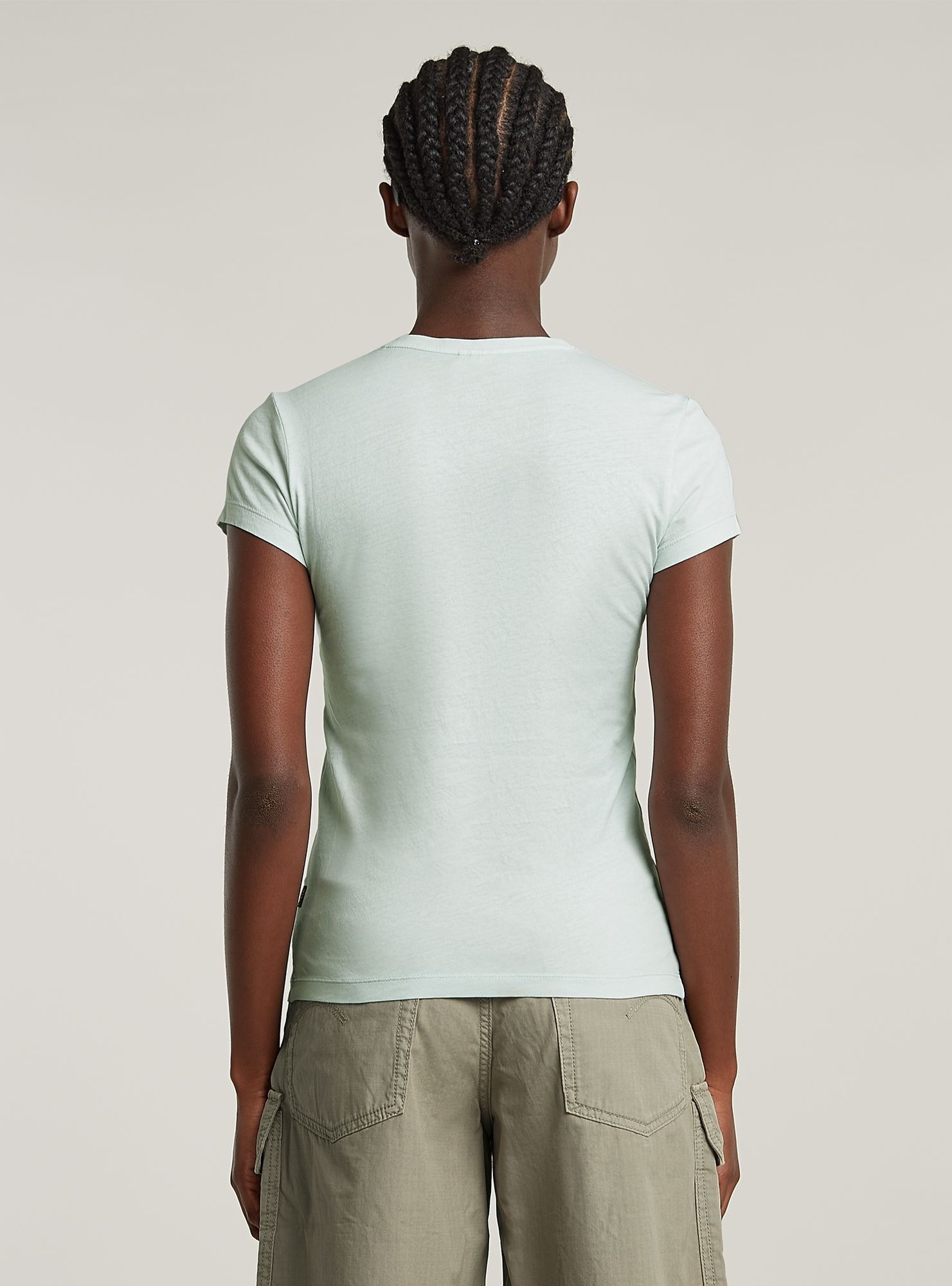 G-STAR T-Shirt "Overdyed Eyben Slim V-Neck Top" günstig online kaufen