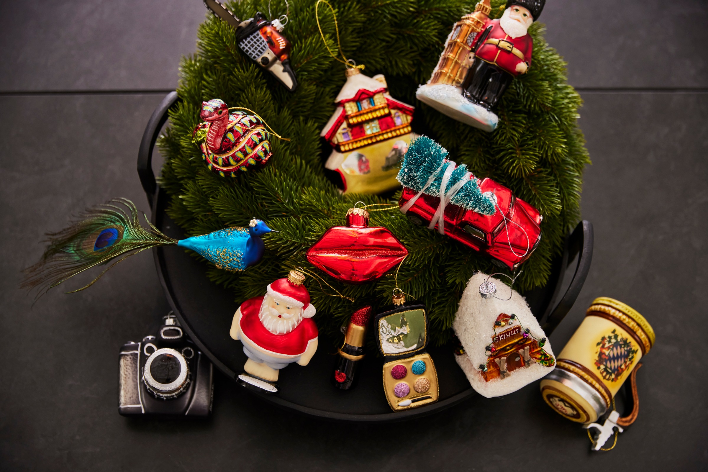 Thumbnail - Krebs Glas Lauscha Christbaumschmuck "Glasornament "Rote Lippen", Breite ca. 9 cm" Weihnachtsdeko, Weihnachtsbaumkugel, ...