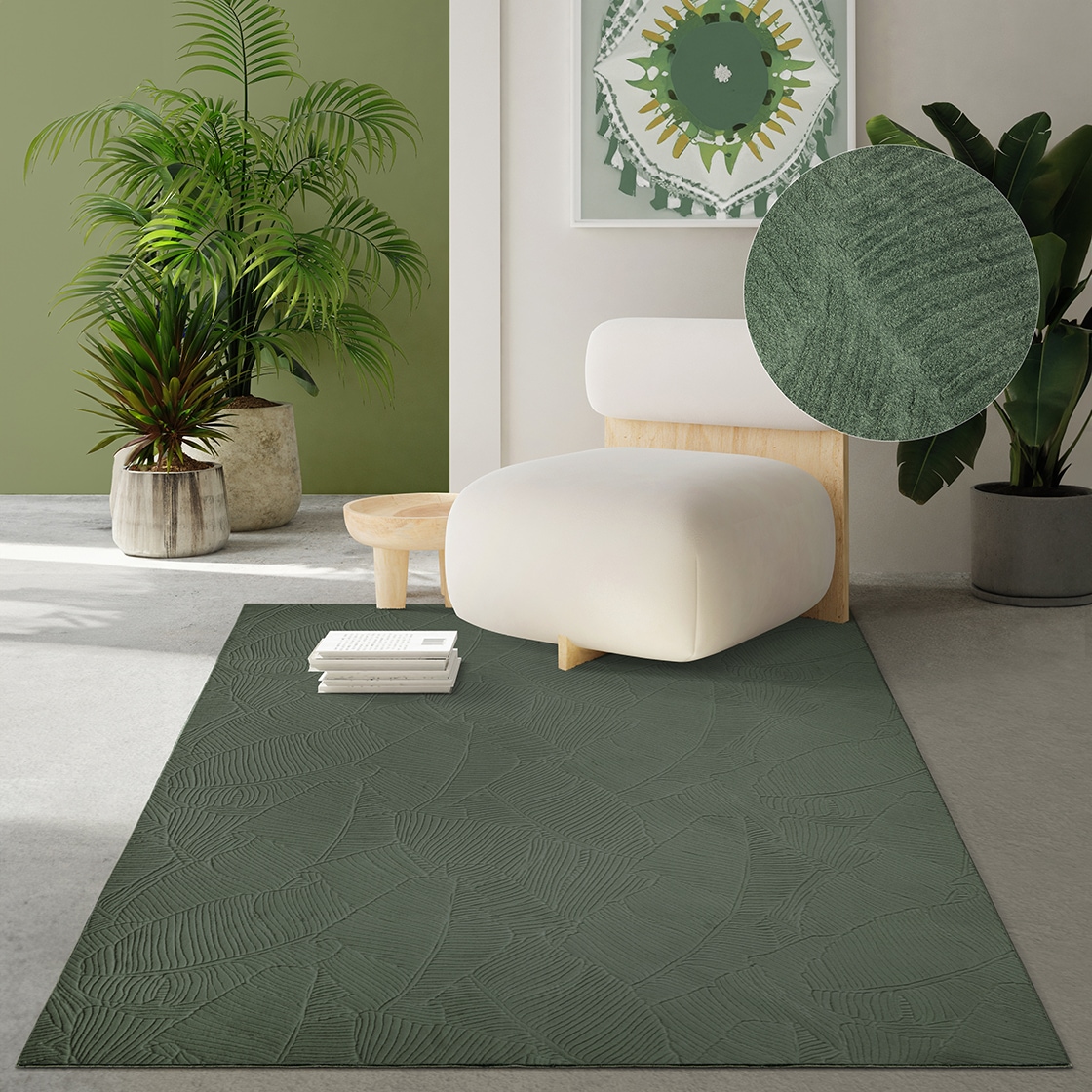 the carpet Teppich »Rio«, rechteckig, 8 mm Höhe, weicher Wohnzimmer Teppich rutschfest 3D-Optik