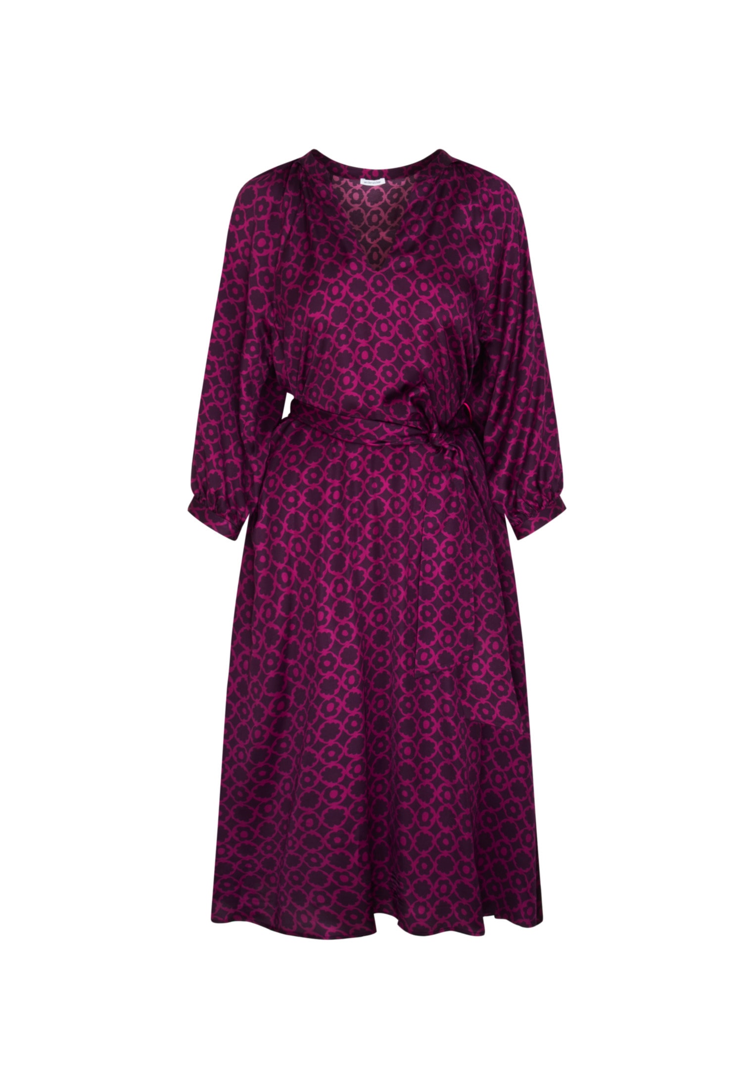 seidensticker Sommerkleid »Schwarze Rose«, 3/4-Arm Rundhals Druck