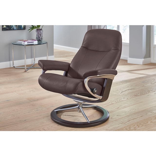 Stressless® Relaxsessel »Garda«, (Set), mit Signature Base, Größe L, Gestell  Wenge | BAUR