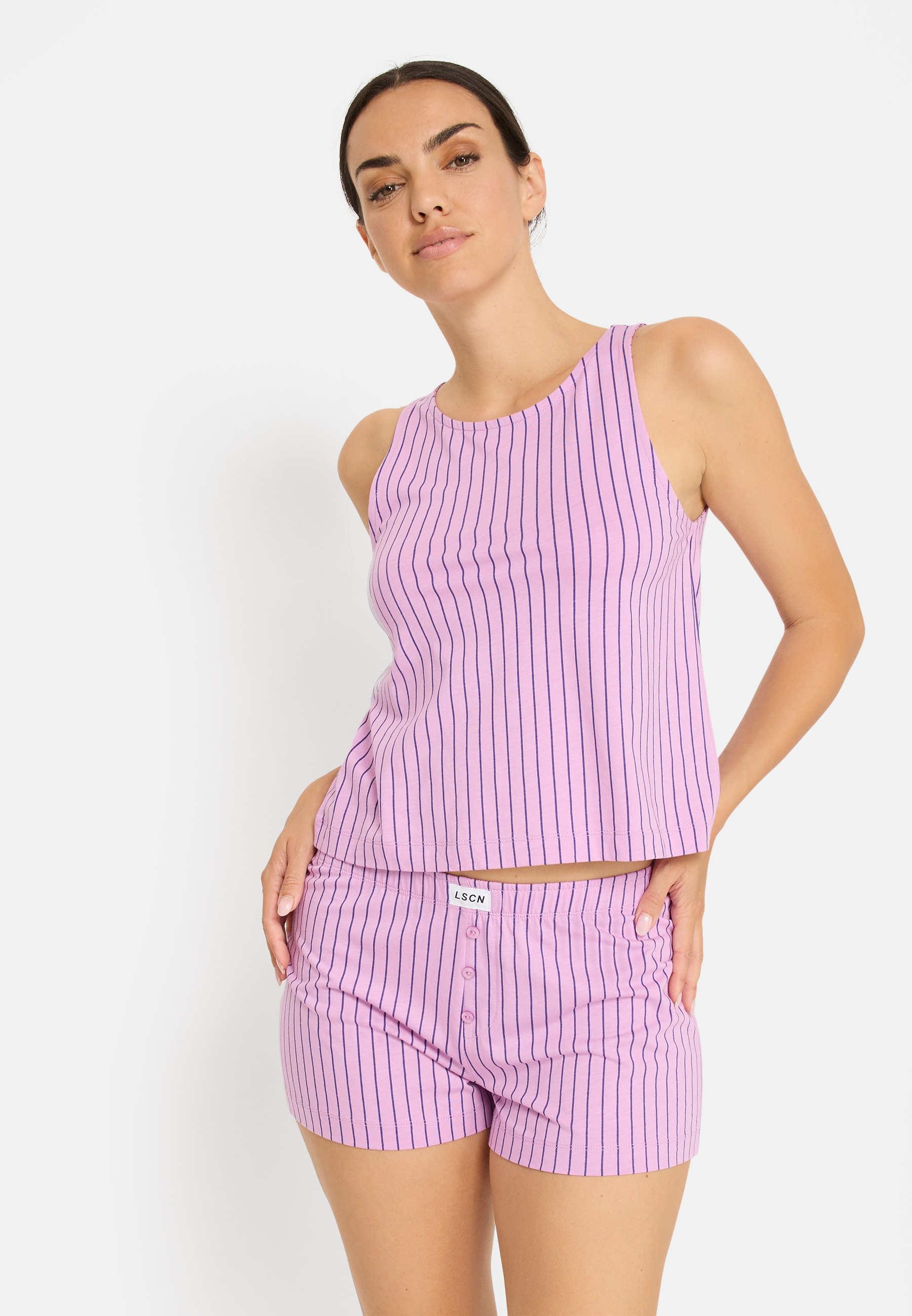 LSCN by LASCANA Shorty Packung, 4 im Doppelpack
