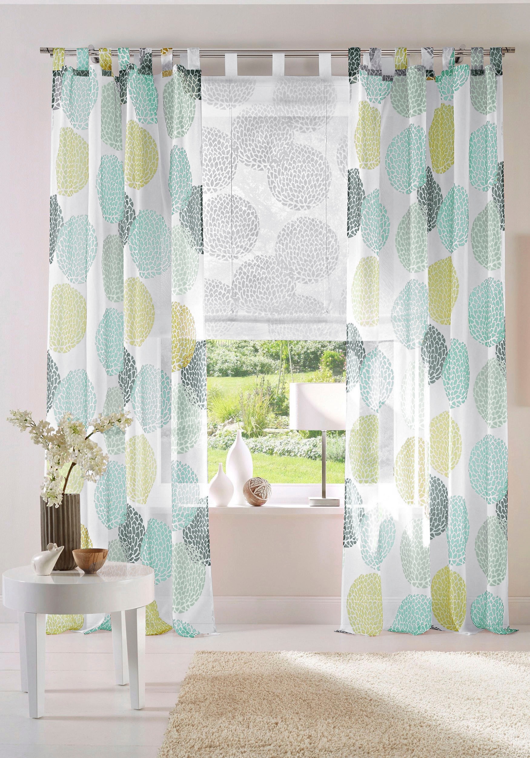 OTTO home Gardine "Belem" Schlaufen 1 Stk. tlg. 1 oder 2 Schals, Vorhang, F günstig online kaufen