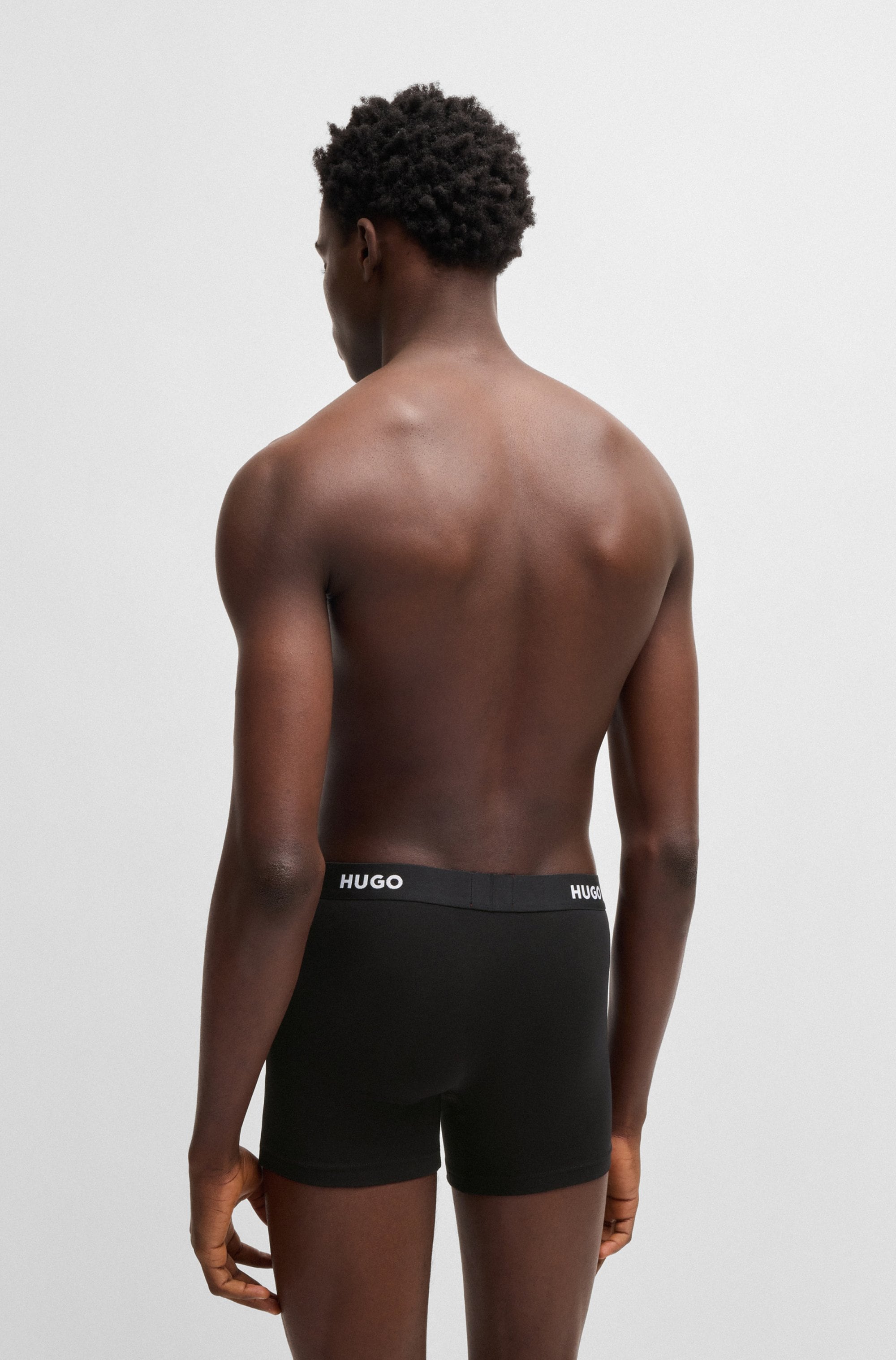 HUGO Underwear Boxer »BOXERBR TRIPLET PACK«, (3 St.), mit HUGO Logo-Elastikbund