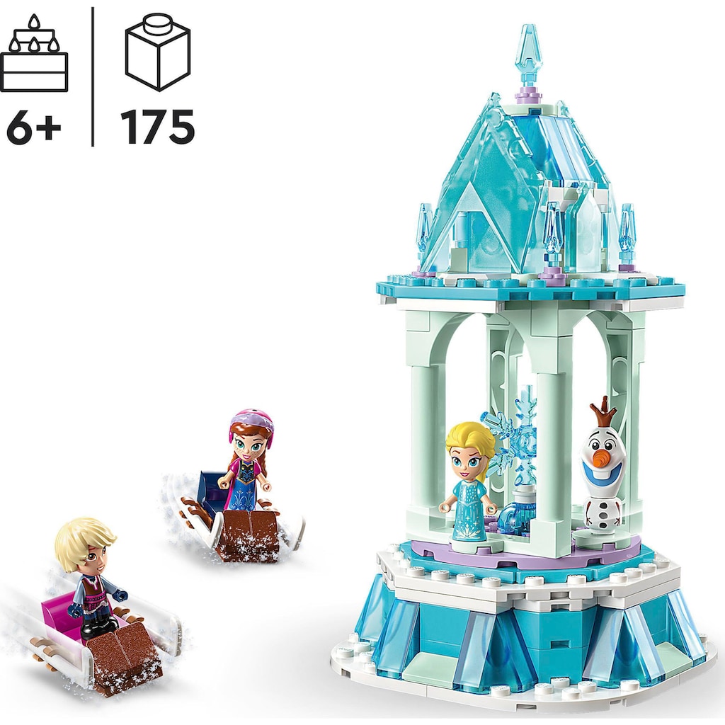 LEGO® Konstruktionsspielsteine »Annas und Elsas magisches Karussell (43218), LEGO® Disney Princess«, (175 St.), Made in Europe