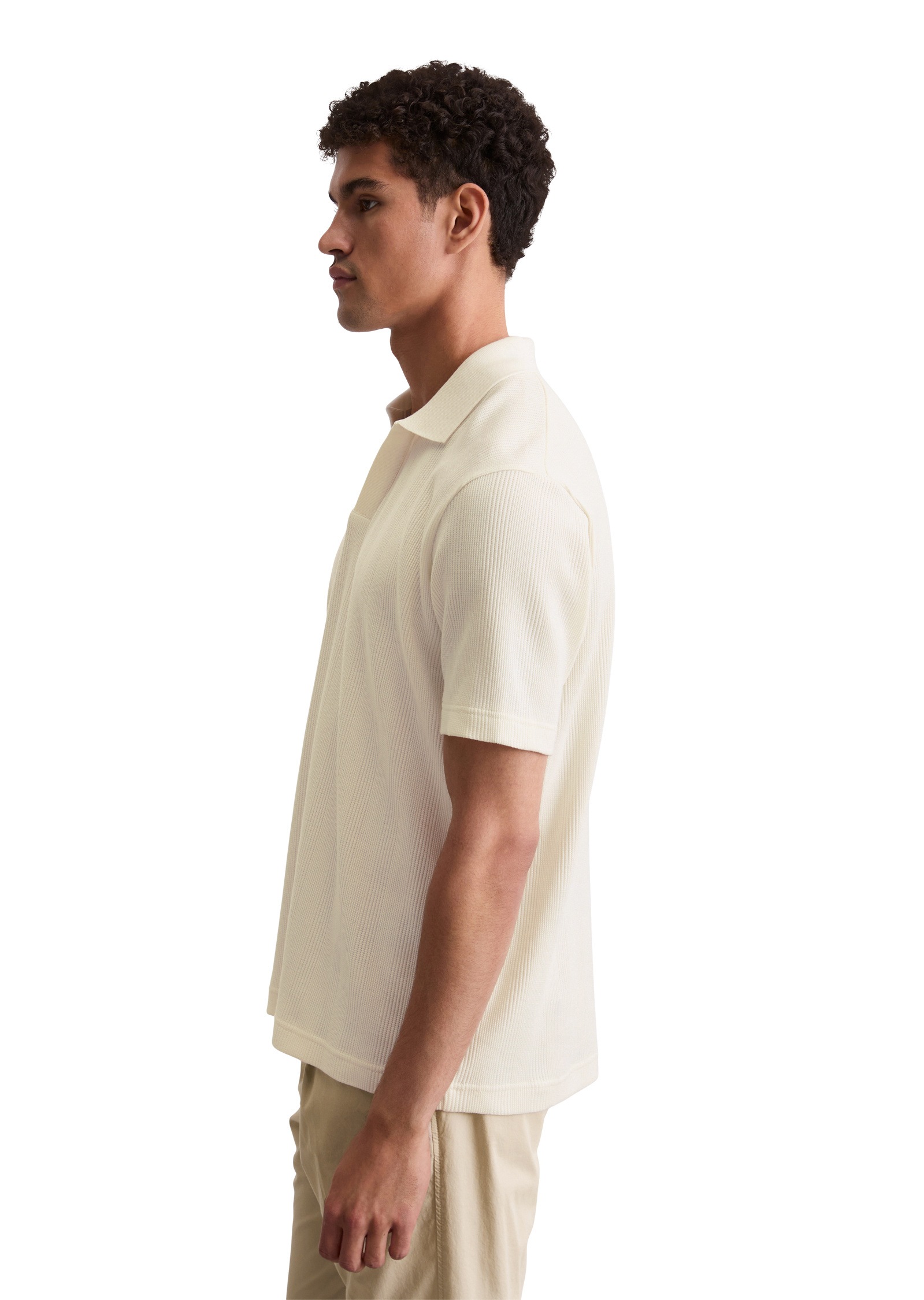 Marc O'Polo Poloshirt »mit elastischer Rippstruktur«