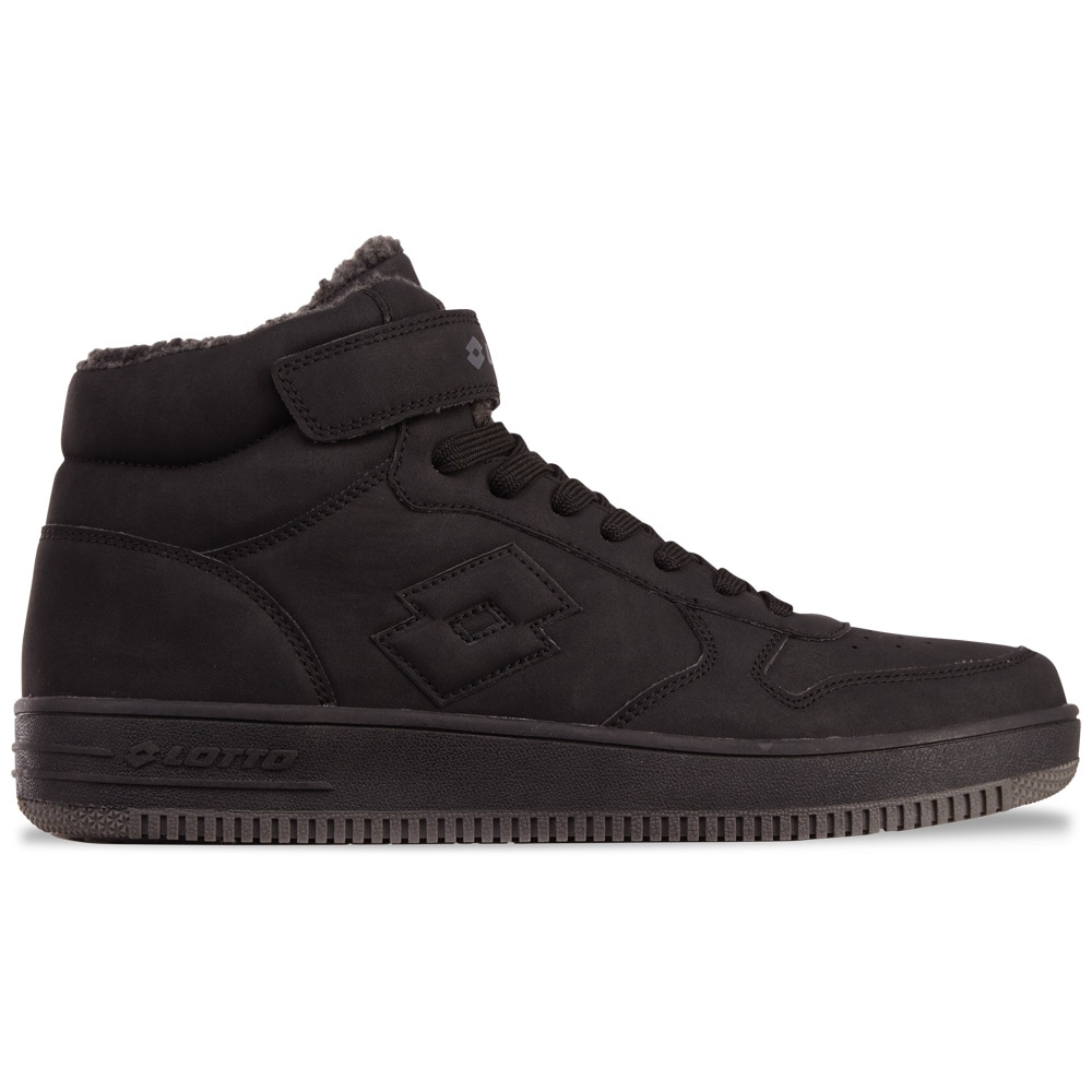 Sneaker LOTTO, Herren, Gr. 38, schwarz (schwarz, dunkelgrau), Synthetik, Schuhe Sneaker, - mit wärmendem Innenfutter