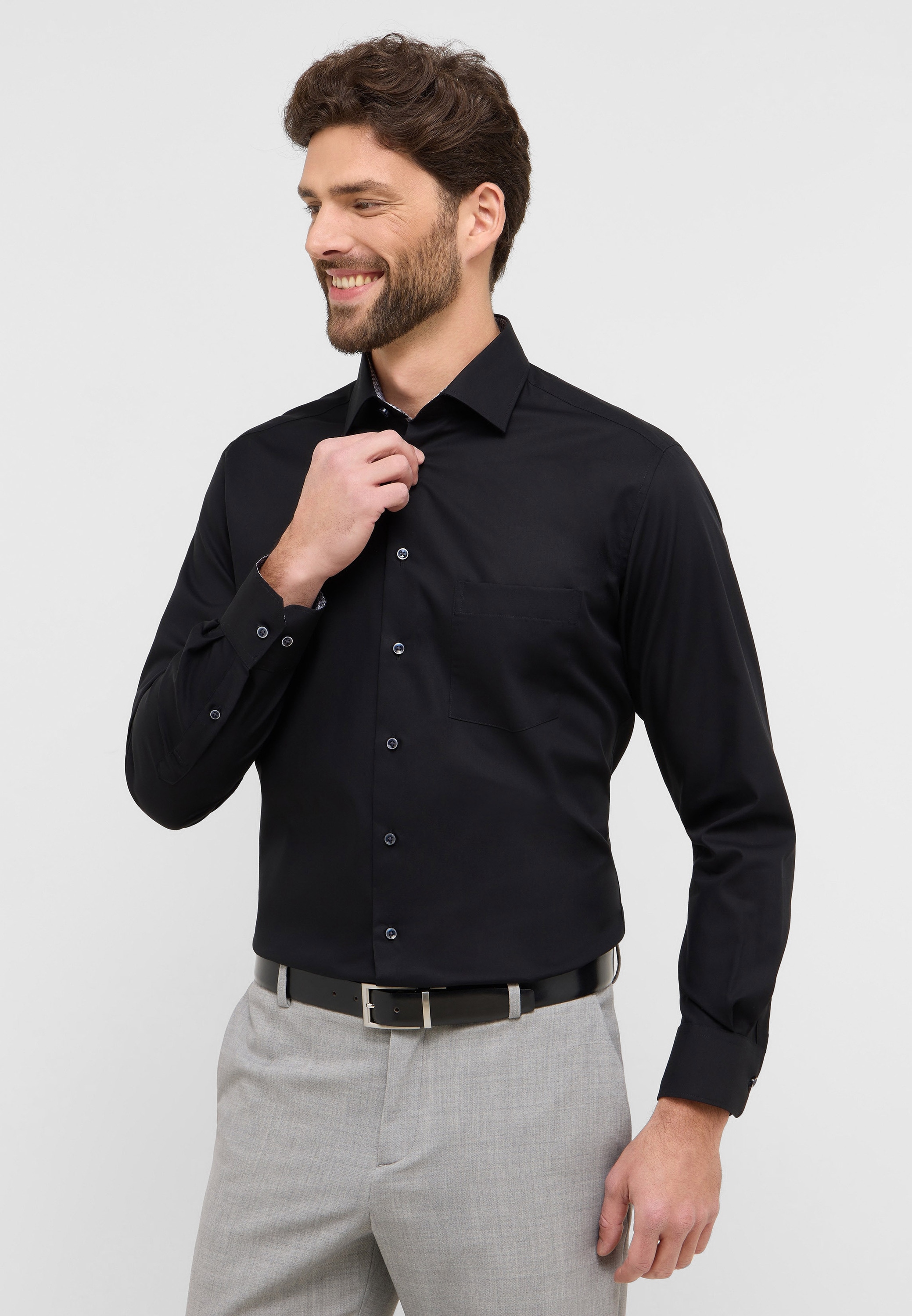 Eterna Langarmhemd "MODERN FIT", NON IRON (bügelfrei) günstig online kaufen