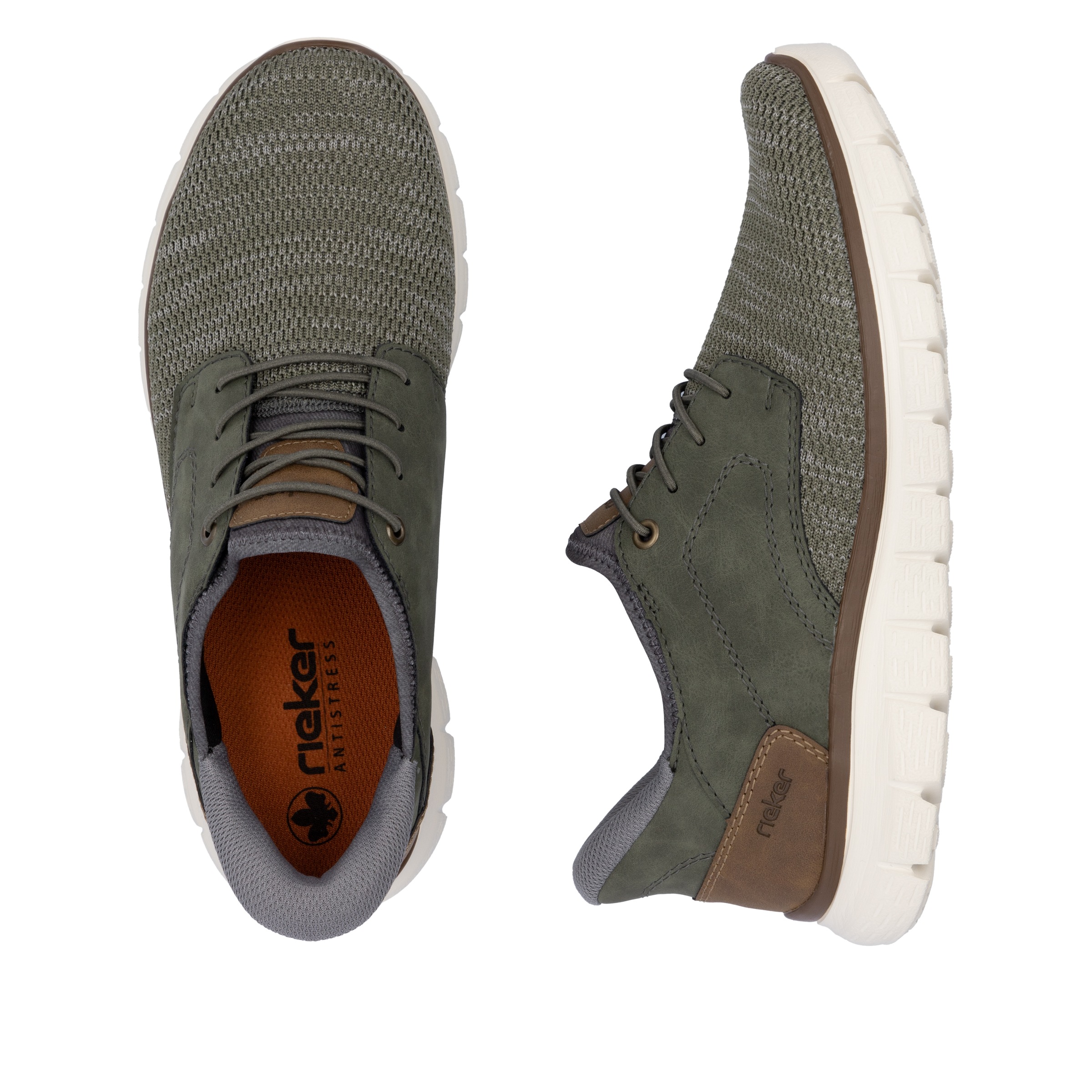 Rieker Slip-On Sneaker, Freizeitschuh, Halbschuh, Schlupfschuh, gepolsterter Fersenabschluss