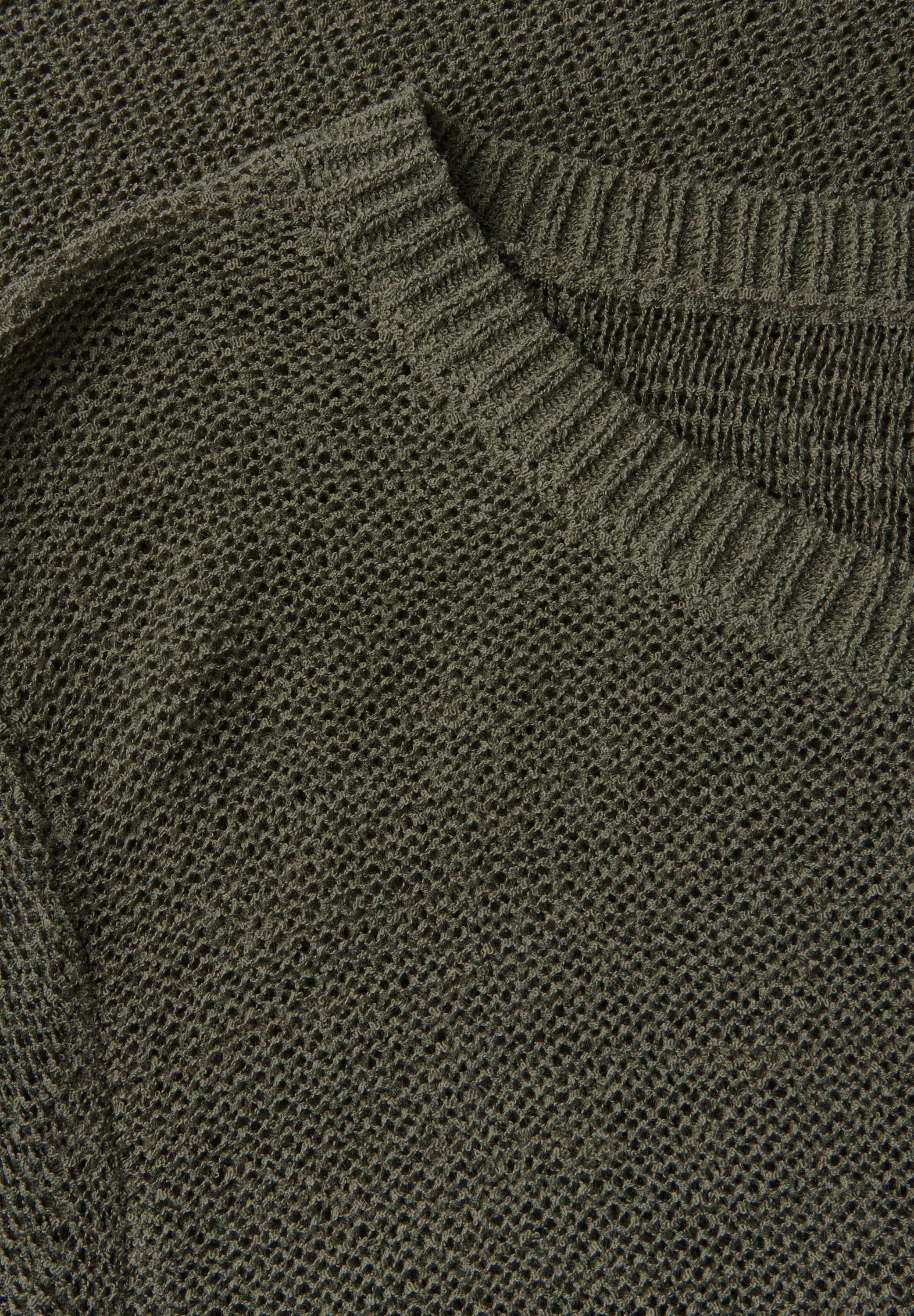 STREET ONE STUDIO Kurzarmpullover, mit grober Struktur