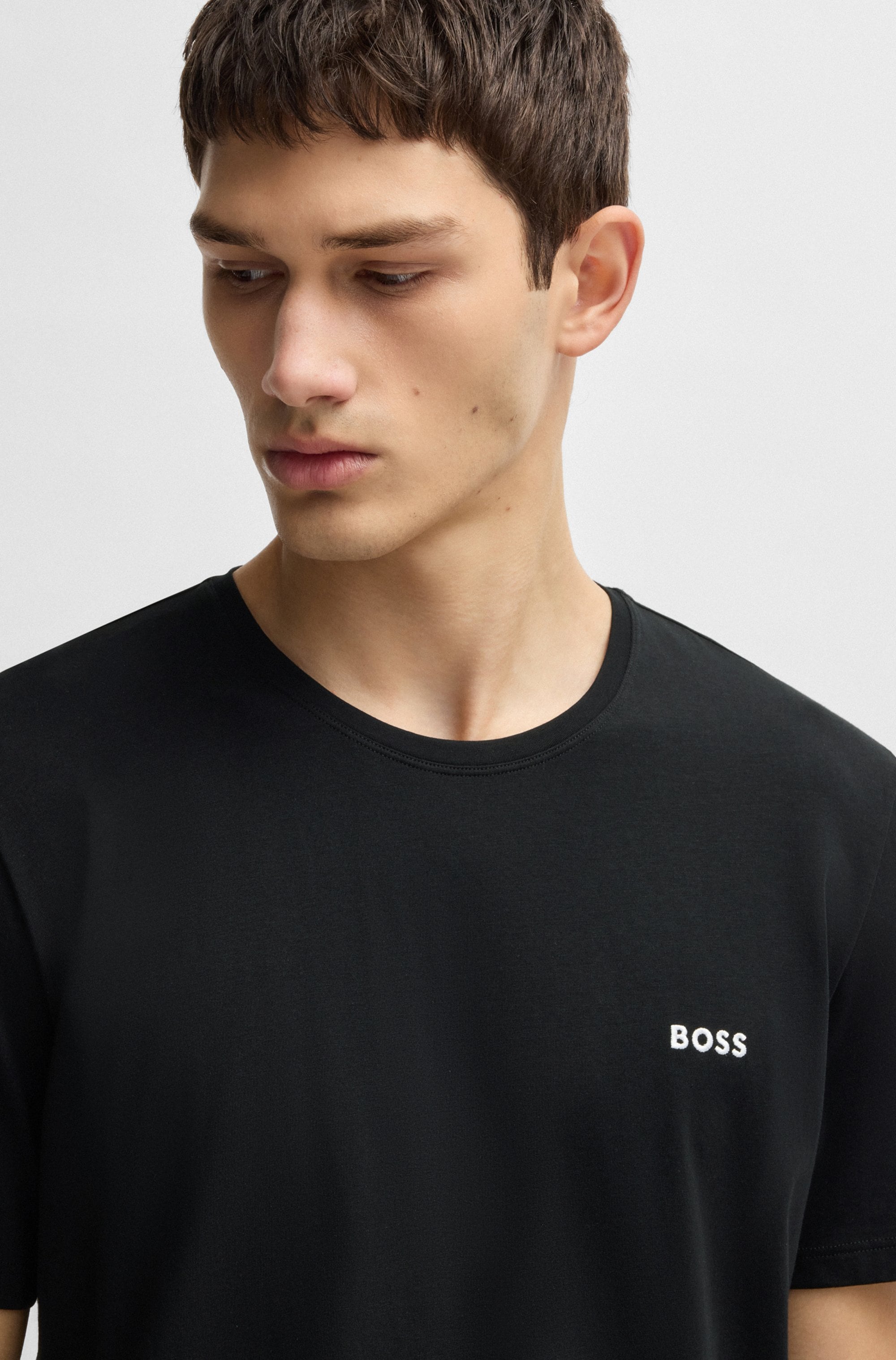 BOSS T-Shirt »Mix&Match T-Shirt R«, mit Logostickerei