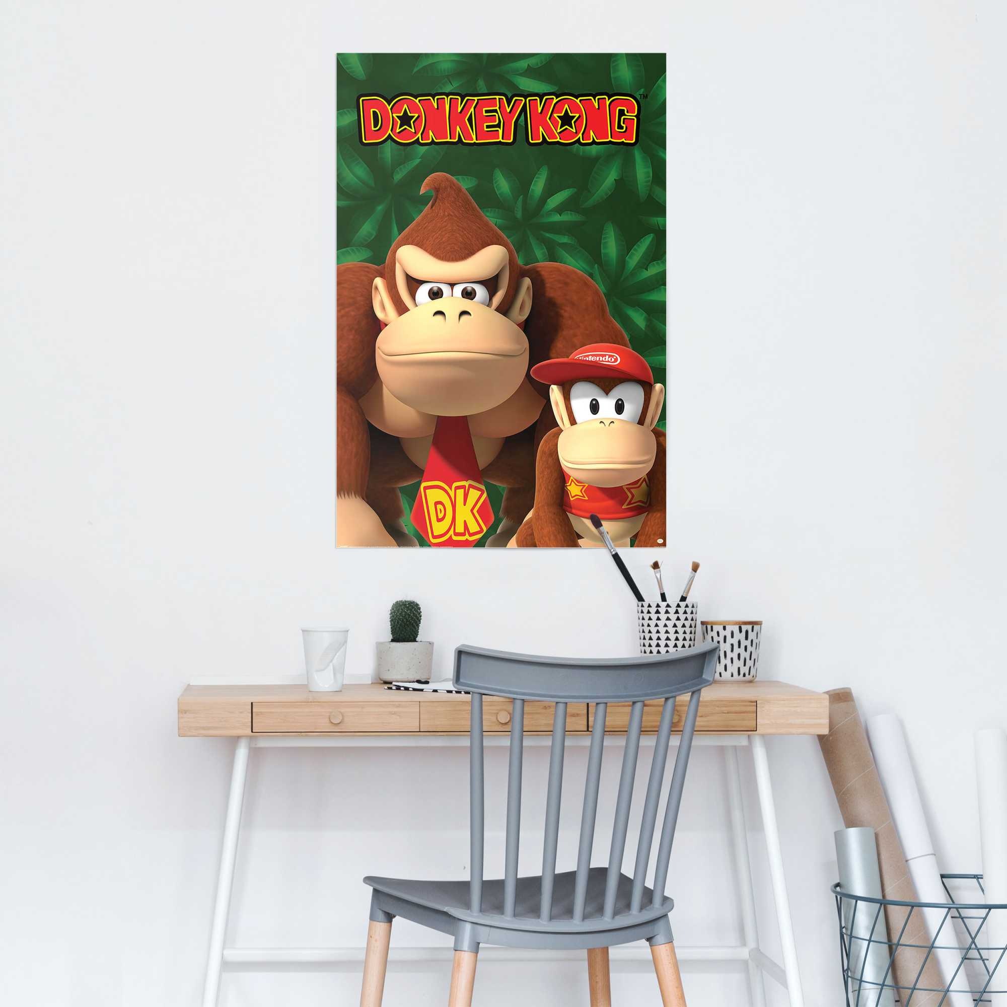 Reinders! Poster »Nintendo - Donkey Kong and Diddy Kong«, Kinderzimmer - Mehrfarbig - 150 gr. Papier - Games - 61x91,5 cm