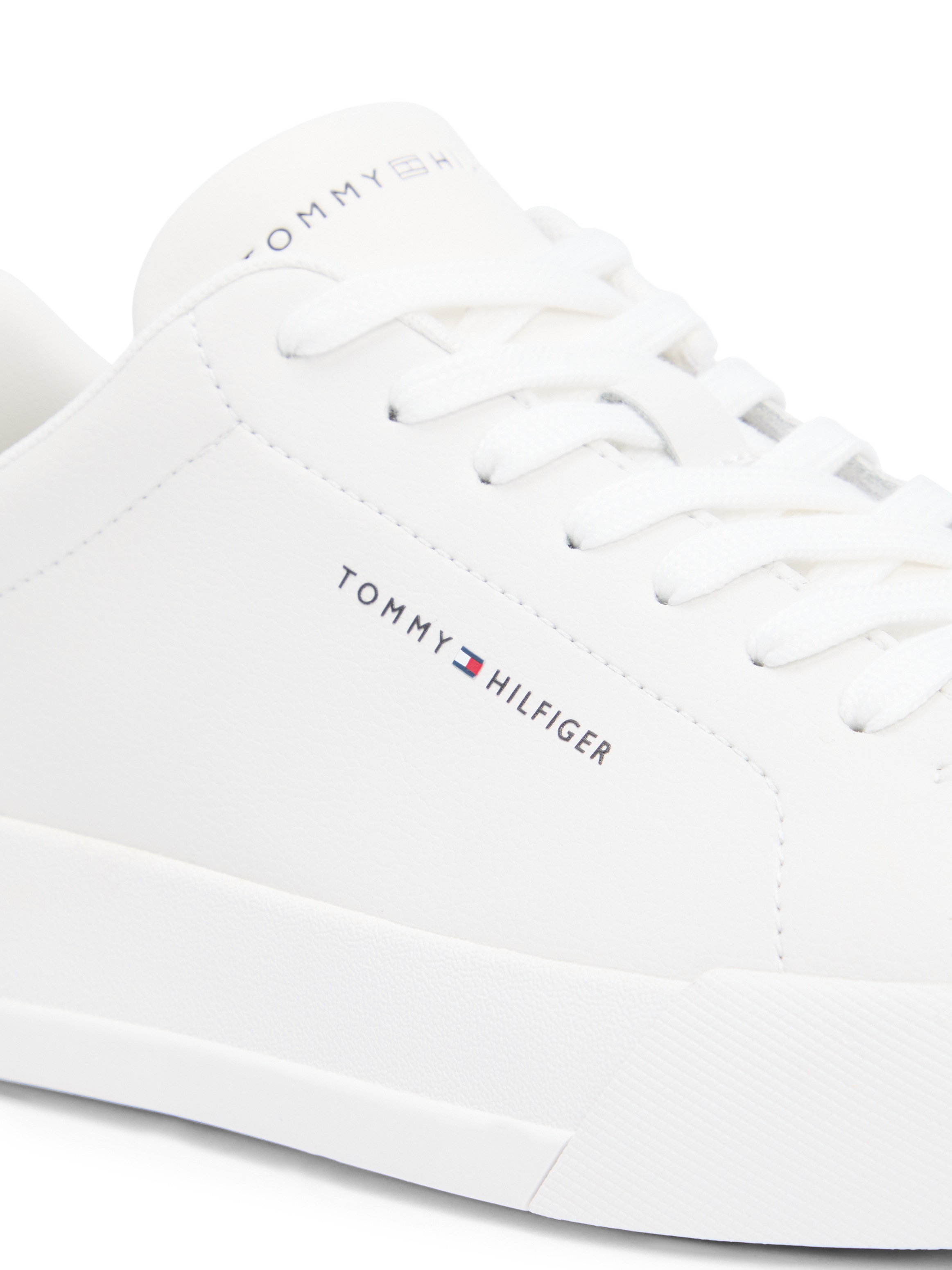 Tommy Hilfiger Sneaker "TH COURT LTH DETAIL ESS", Freizeitschuh, Halbschuh, günstig online kaufen