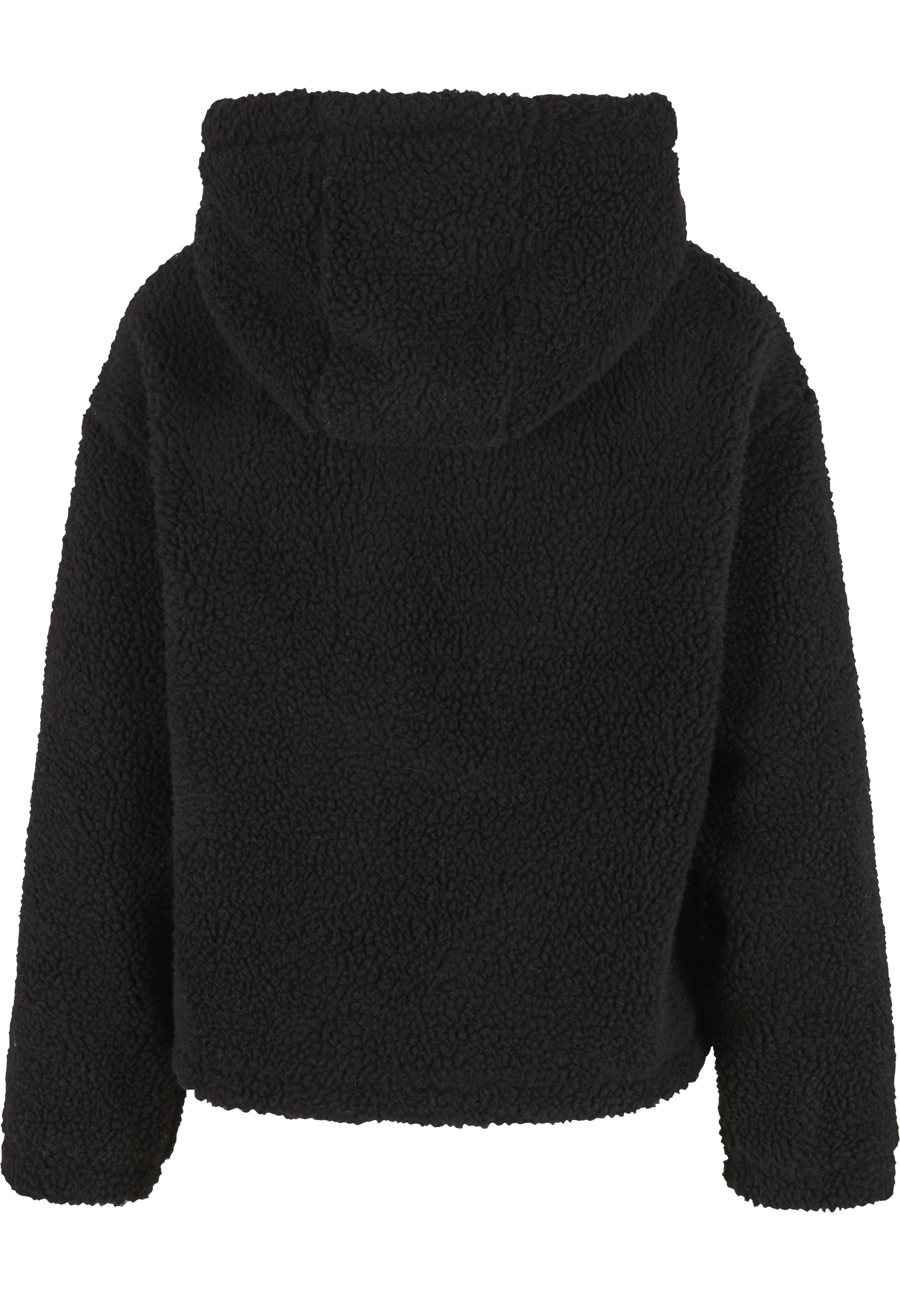 URBAN CLASSICS Allwetterjacke »Urban Classics Ladies Short Hooded Sherpa Jacket« 1 Stk. tlg. mit Kapuze
