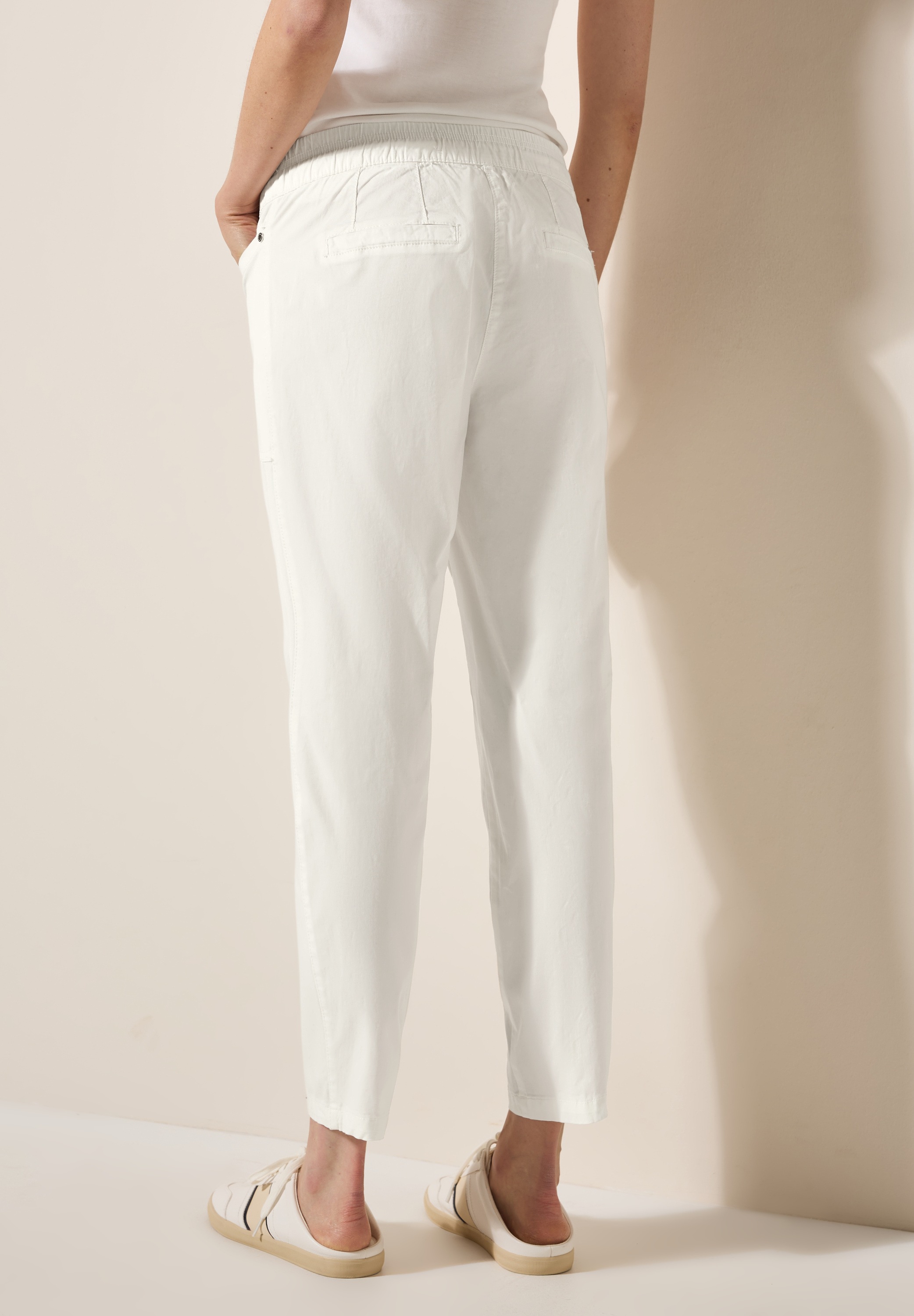 Cecil Röhrenhose aus Baumwolle mit Stretchanteil günstig online kaufen