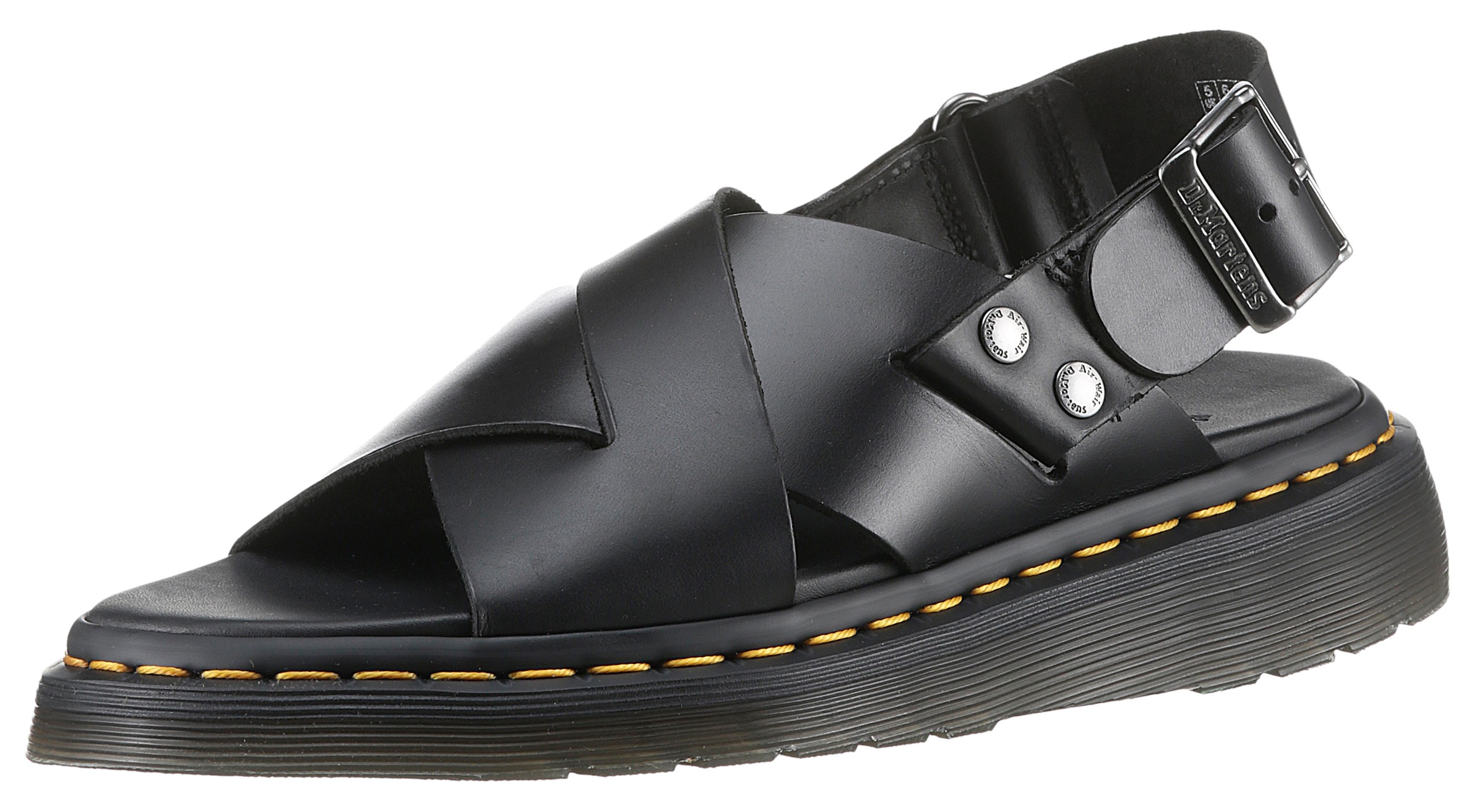 DR. MARTENS Plateausandale "Zane", Sommerschuh, Sandalette, Riemchensandale, mit cooler Ziernaht