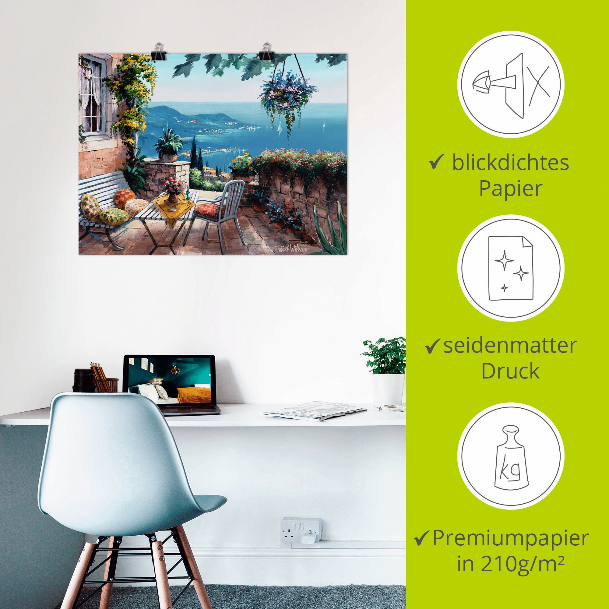 Artland Wandbild »Zeiten der Ruhe«, Garten, (1 St.), als Leinwandbild, Poster, Wandaufkleber in verschied. Größen