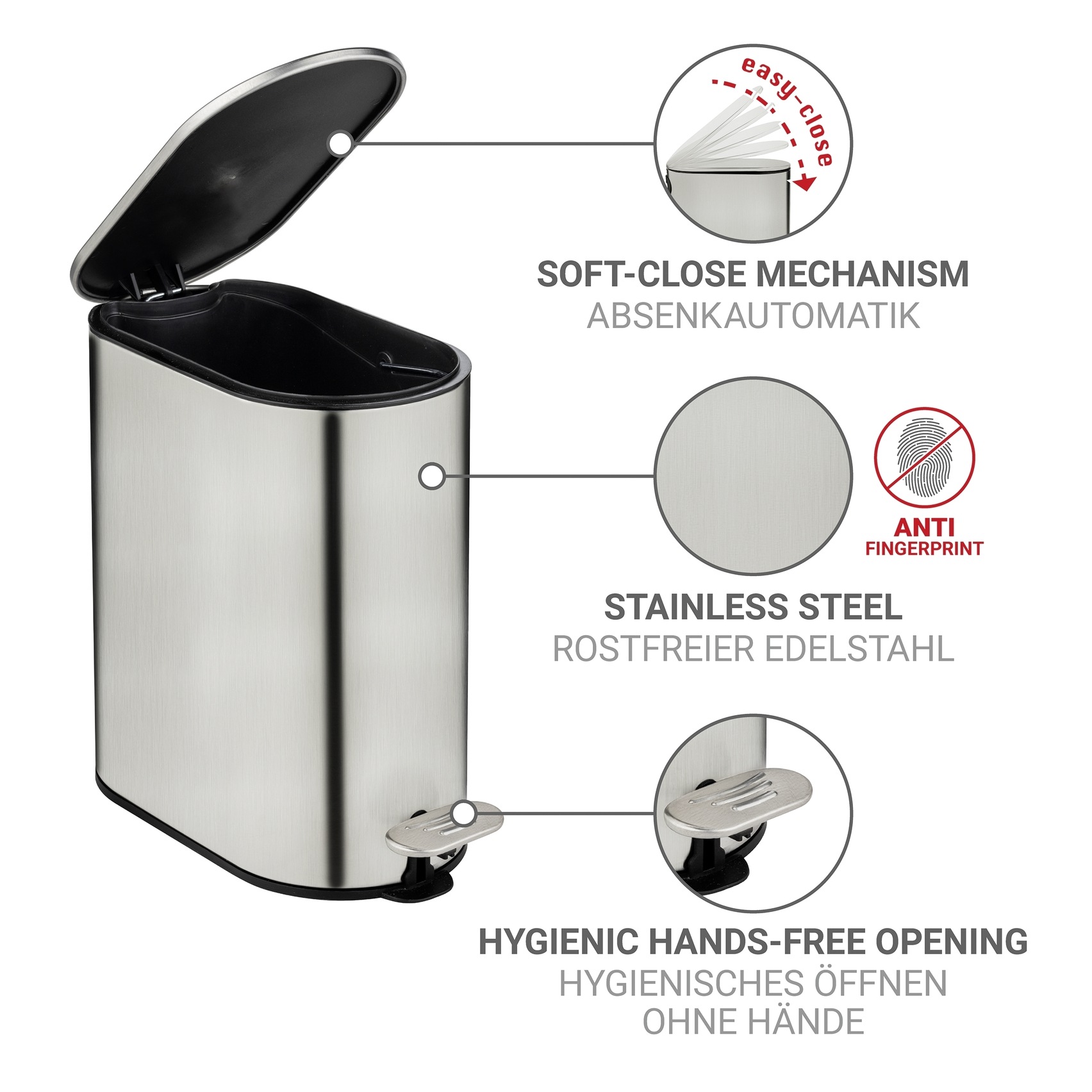 WENKO Kosmetikeimer »Collungo« 1 Behälter