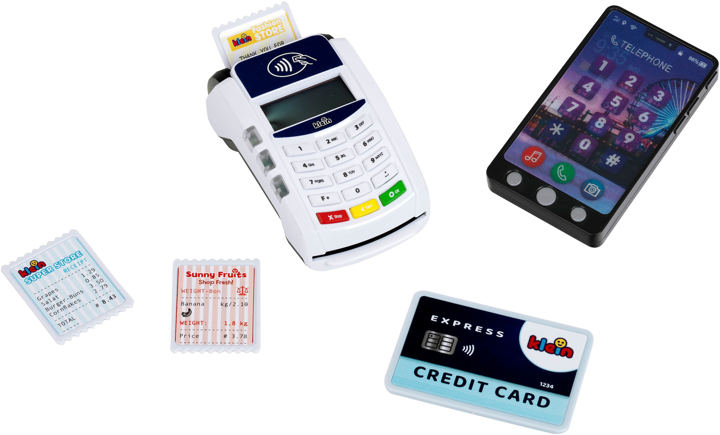 Klein Spielkasse »PoS Terminal und Smartphone«, mit Licht und Sound