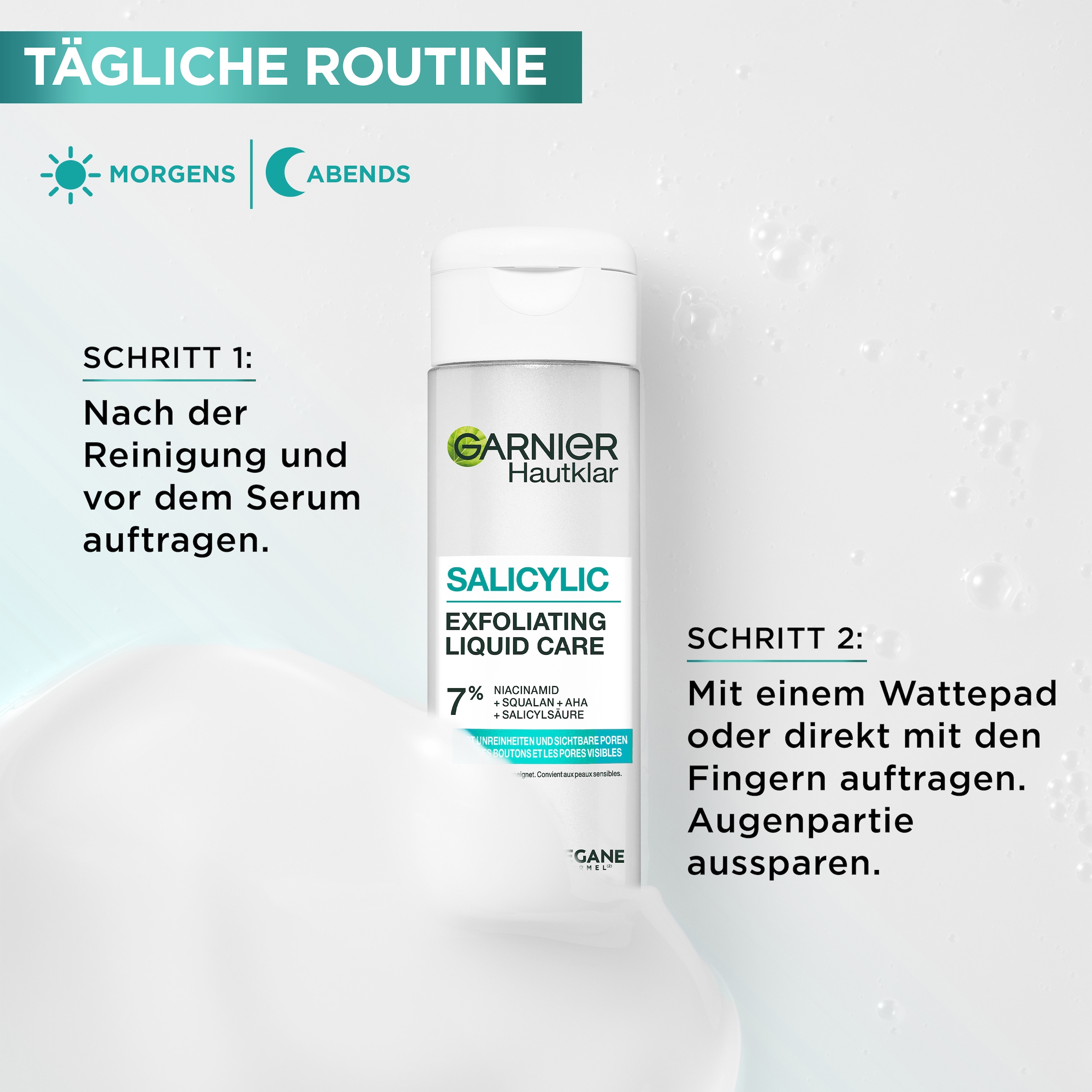 GARNIER Gesichtsfluid »Garnier Salicylic Exfoliating Liquid Care«