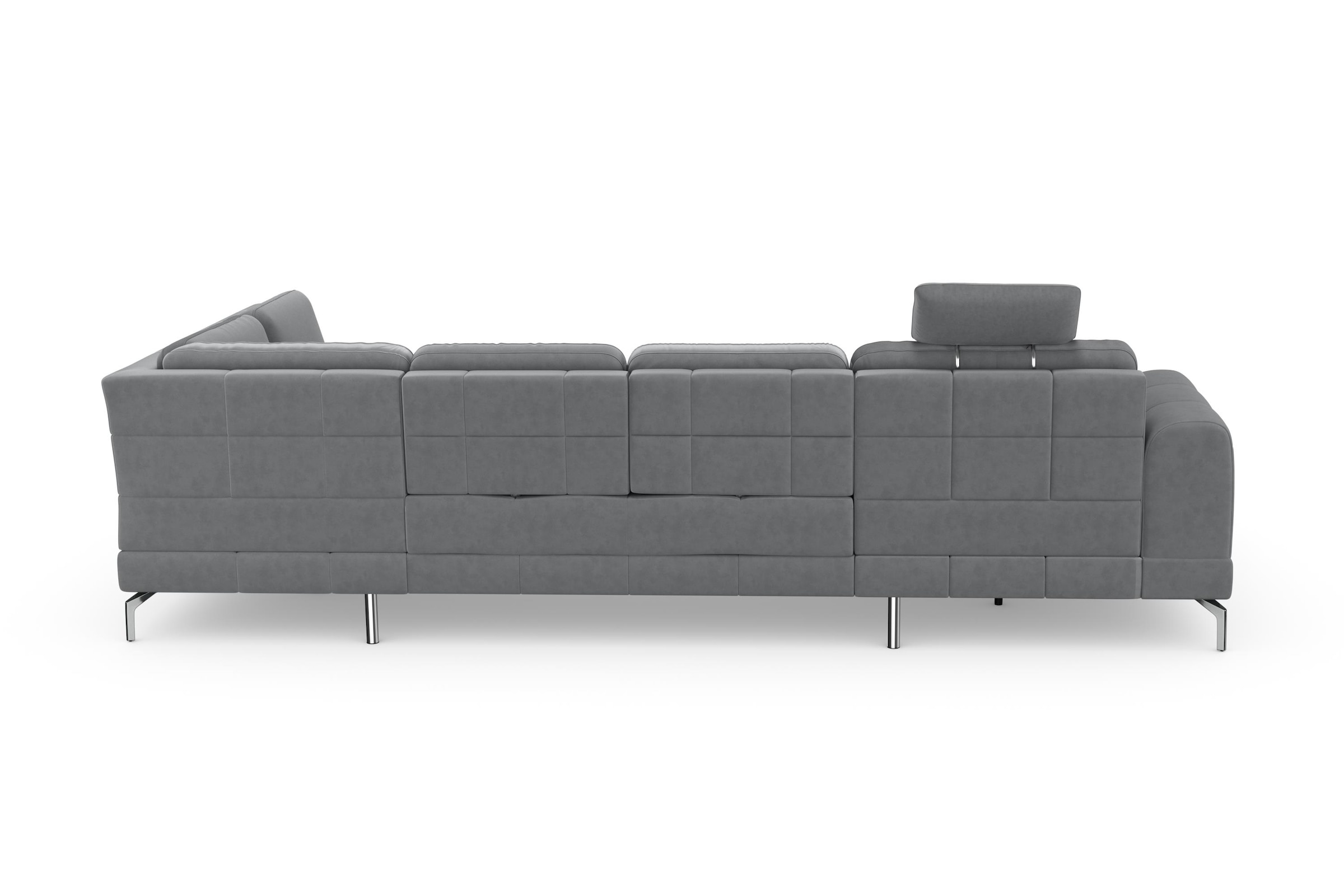 sit&more Wohnlandschaft »Bendigo U-Form«, inklusive Sitztiefenverstellung, Bodenfreiheit 15 cm, in 2 Fußfarben