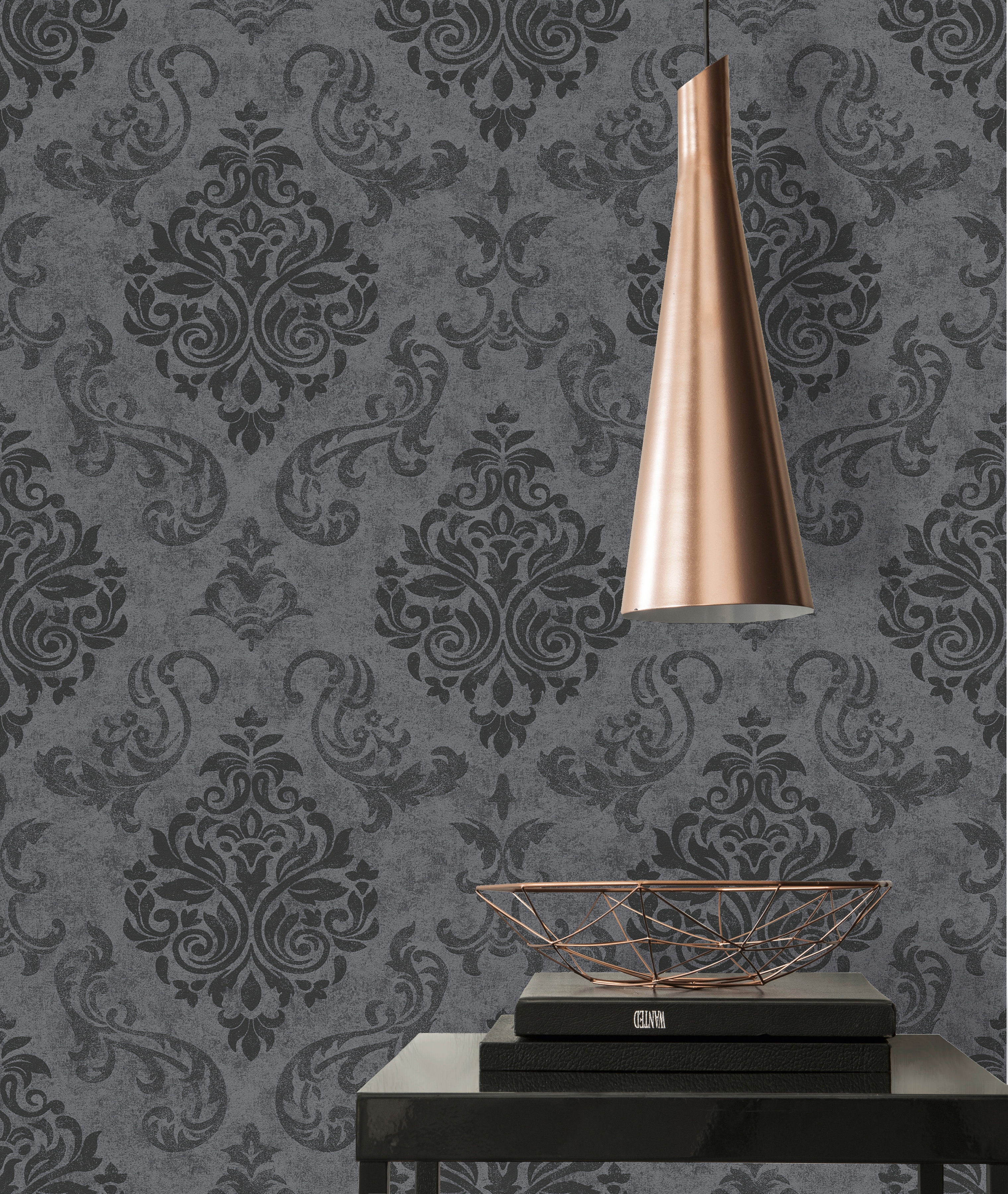 A.S. Création Vliestapete "Memory" Barock gemustert ornamental leicht strukturiert Tapete Barock Tapeten Wohnzimmer Schlafzimmer Küche Flur Design Optik