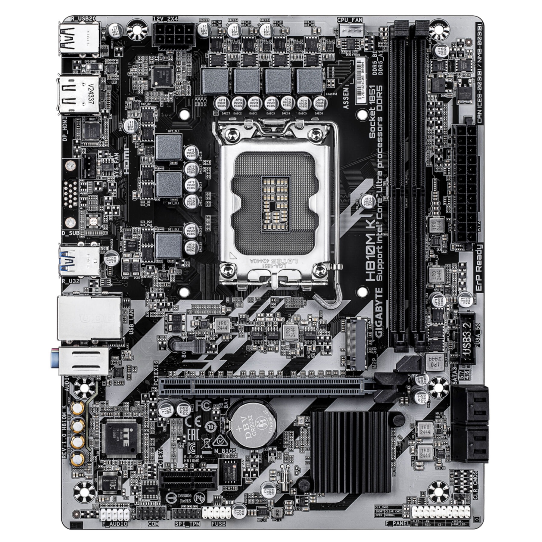 Gigabyte Mainboard »H810M H Mainboard – Intel Core Ultra«