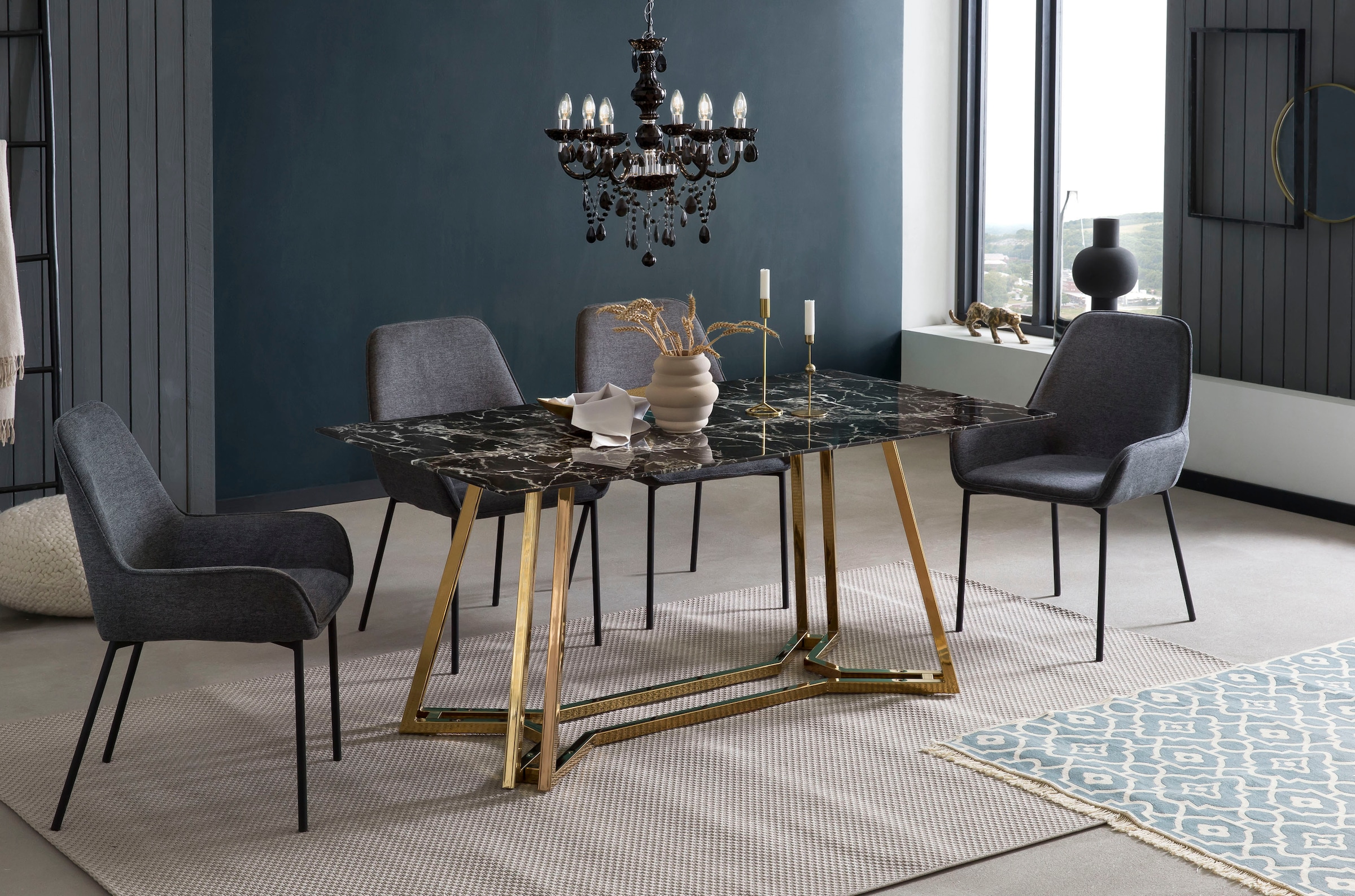 SalesFever Esstisch "Design Esstisch für gemütliche Abende", Eleganz trifft günstig online kaufen
