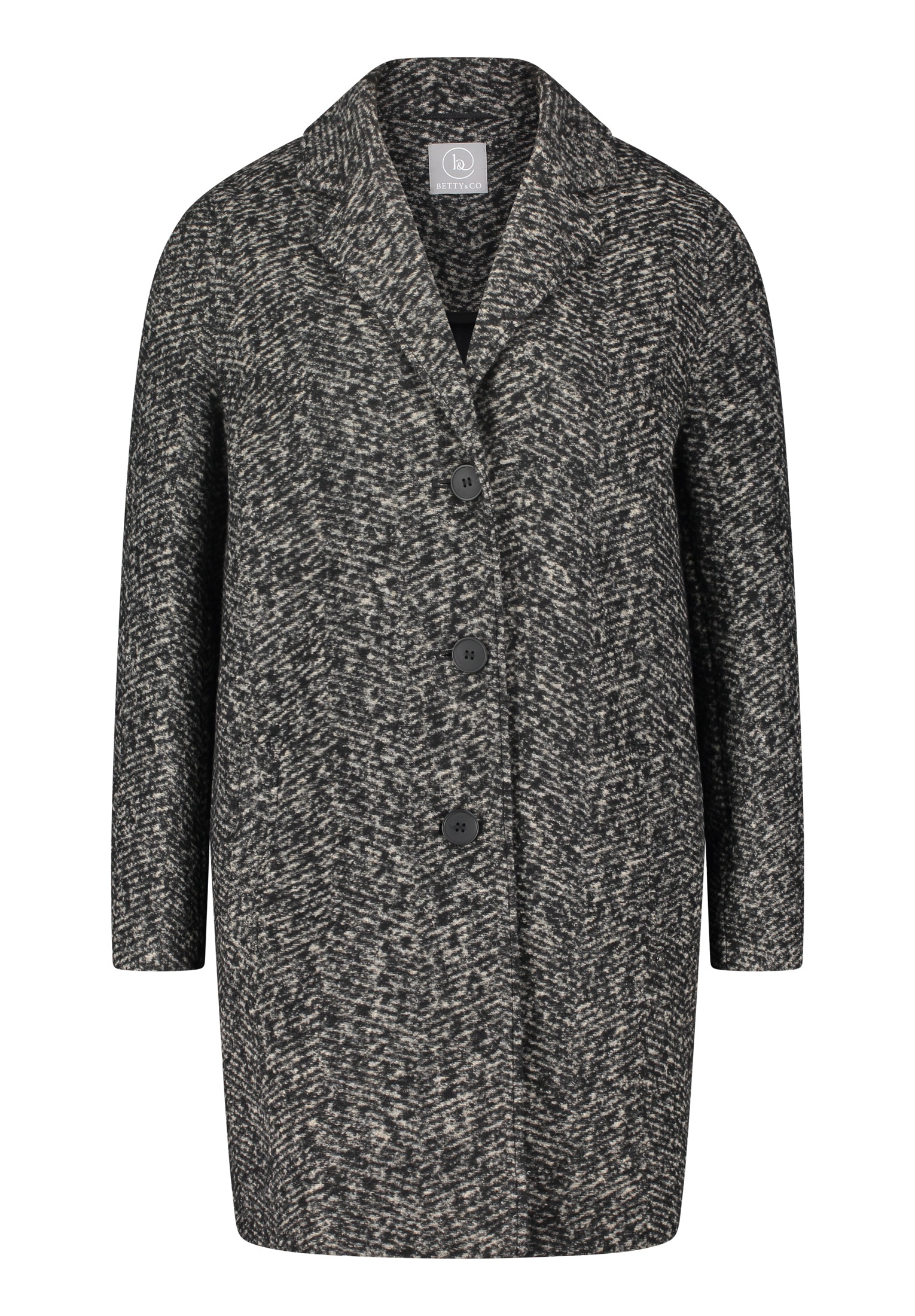 Betty&Co Jackenblazer »Betty & Co Longjacke mit Reverskragen«, Material