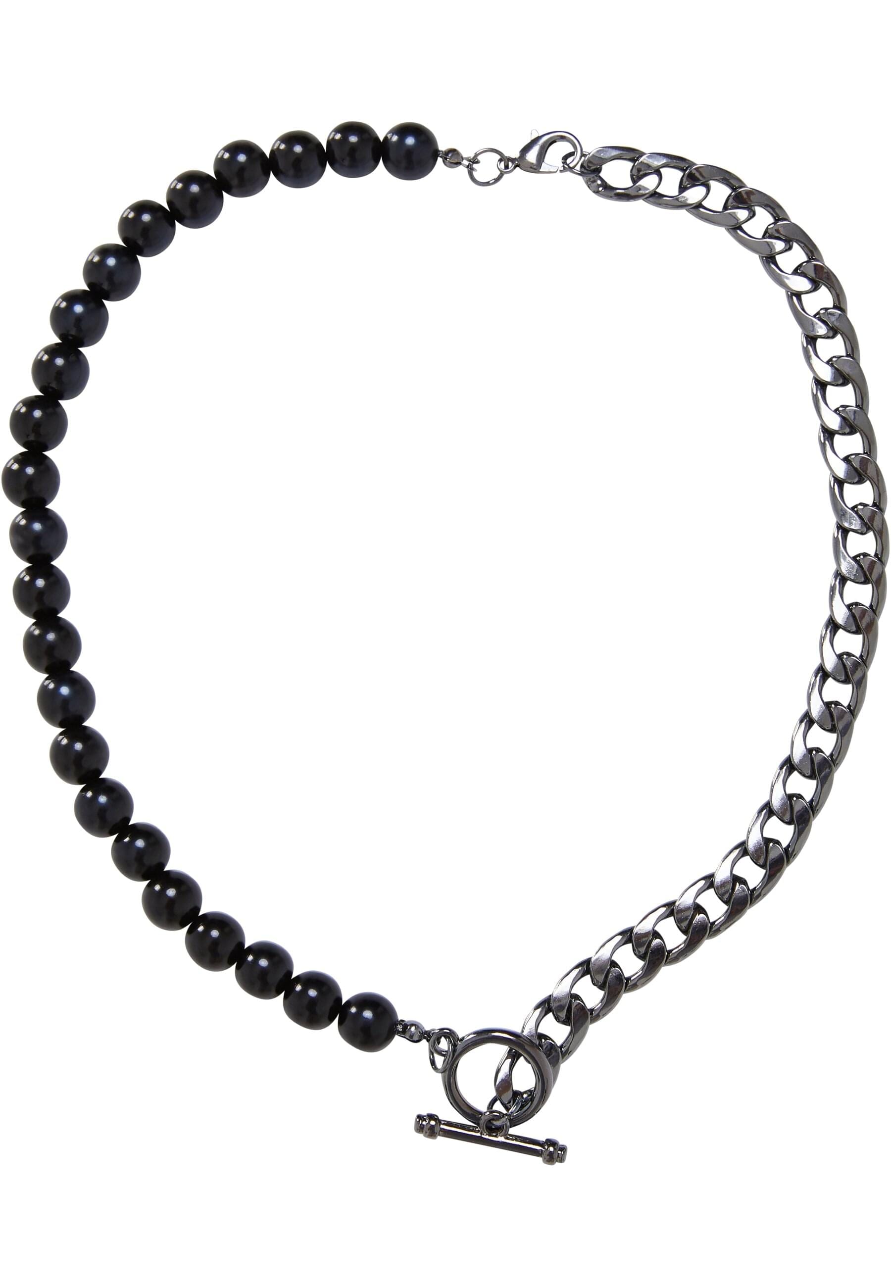 URBAN CLASSICS Schnürsenkel »Urban Classics Unisex Half Pearl Exchangable Necklace 2-Pack«