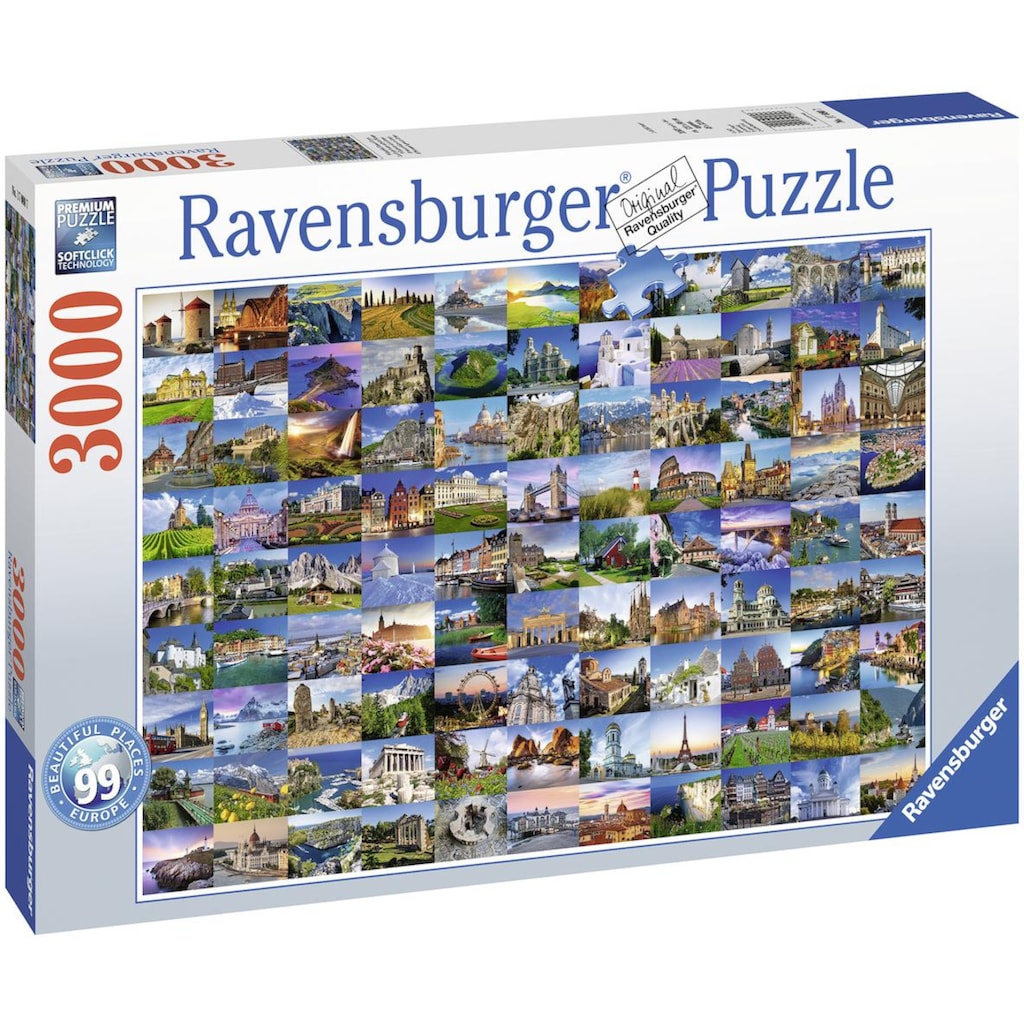 Ravensburger Puzzle »99 Beautiful Places in Europe«