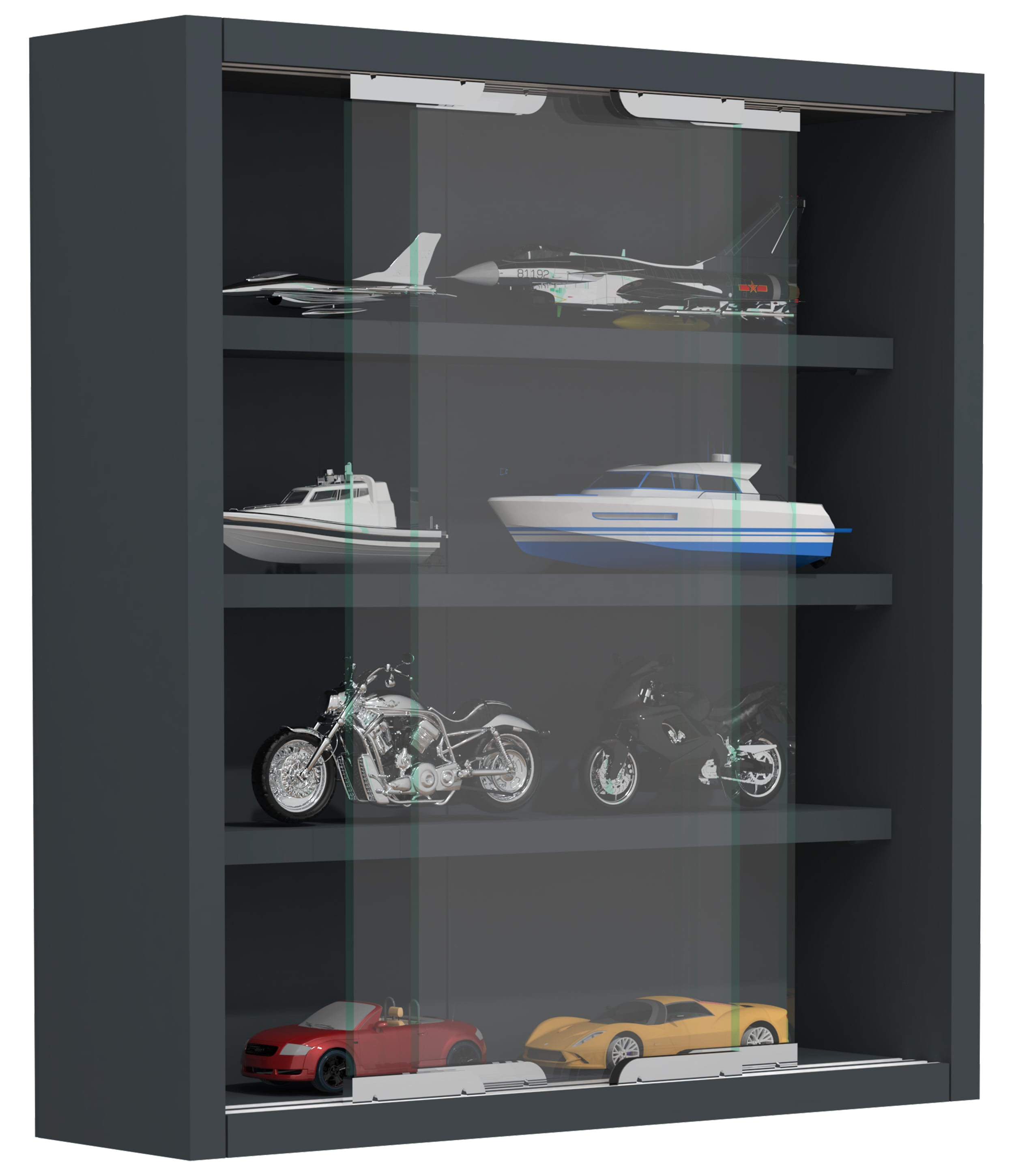 VCM Wandregal "Hängevitrine Wandvitrine Sammel Deko Agisa S" 1 Stk. tlg.