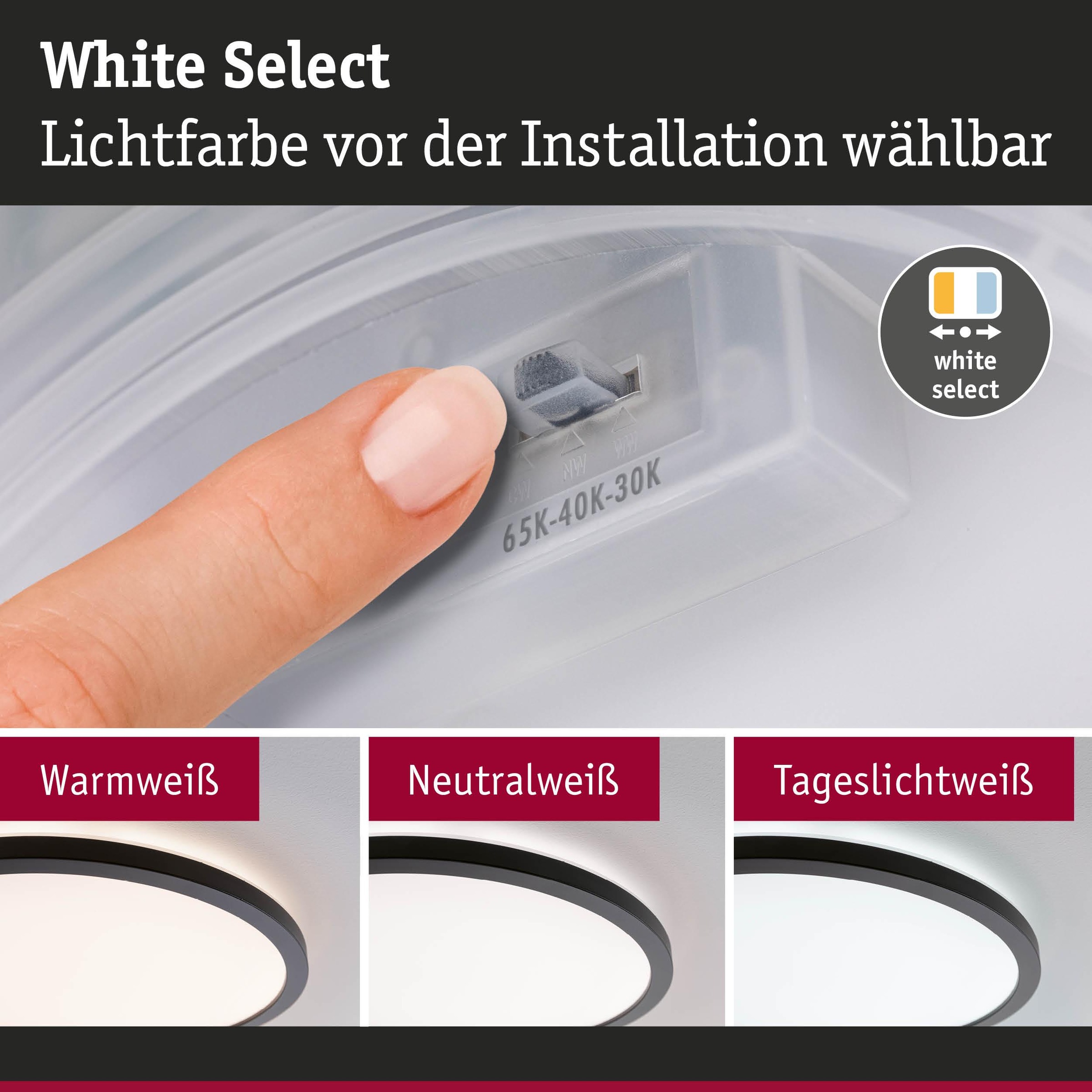 Paulmann LED Panel »Atria Shine IP44 rund 190mm 7,6W 1100lm 3000 - 6500K« LED-Modul 1 Stk. Tageslichtweiß Farbwechsler