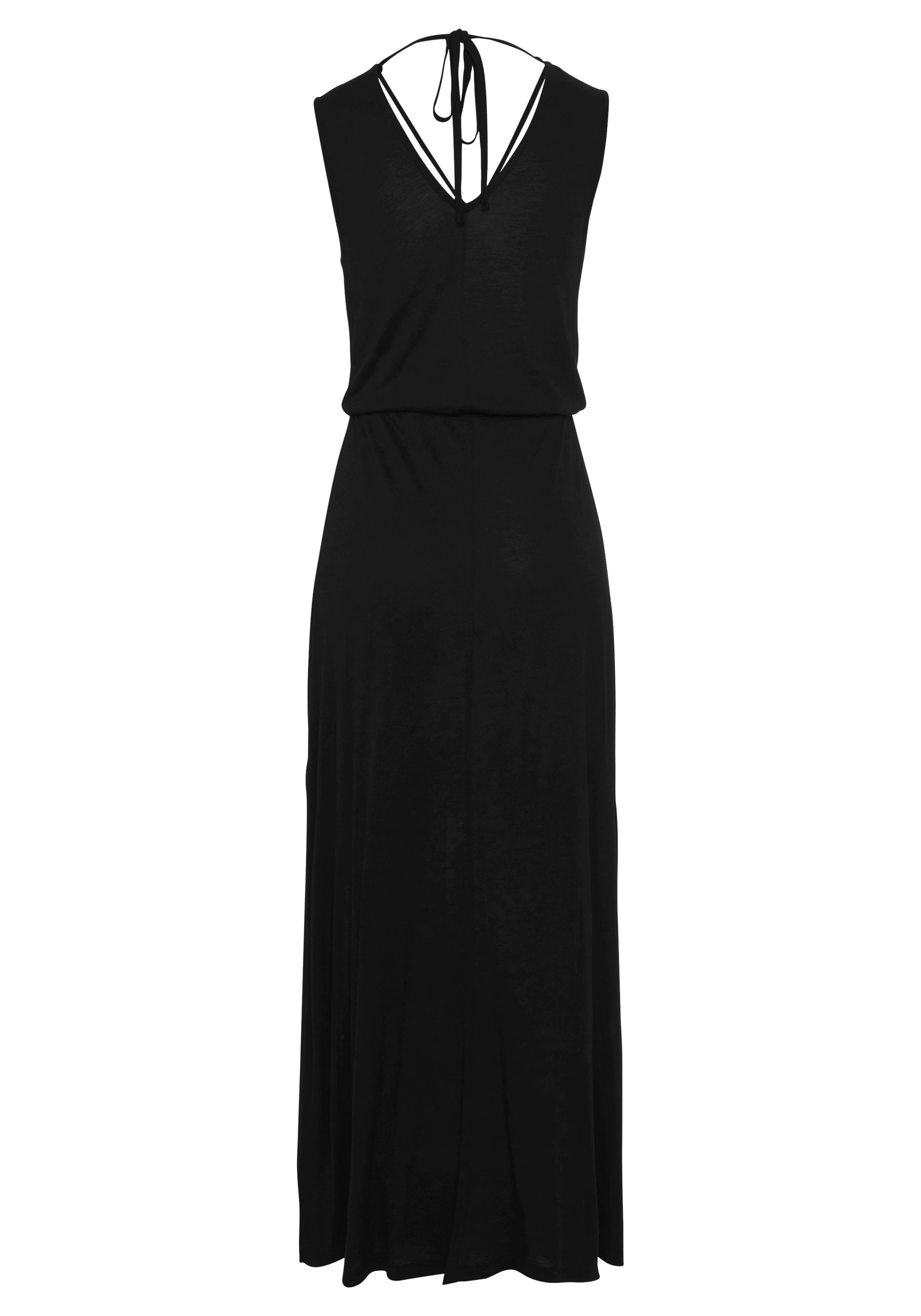 Buffalo Maxikleid, mit Zierbändern und Schlitz, Sommerkleid, Strandkleid günstig online kaufen