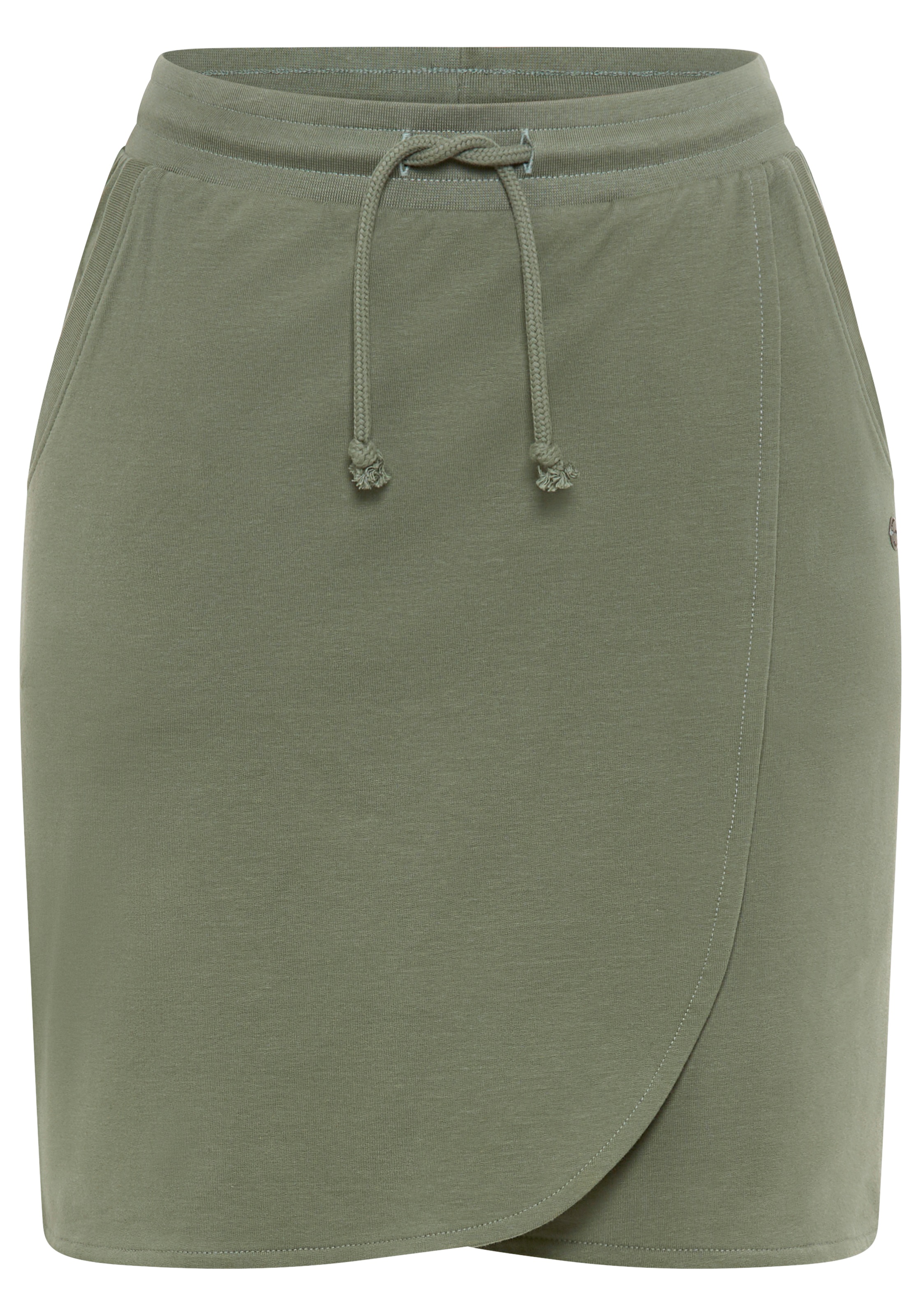 KangaROOS Jerseyrock in Wickeloptik mit elastischem Bund