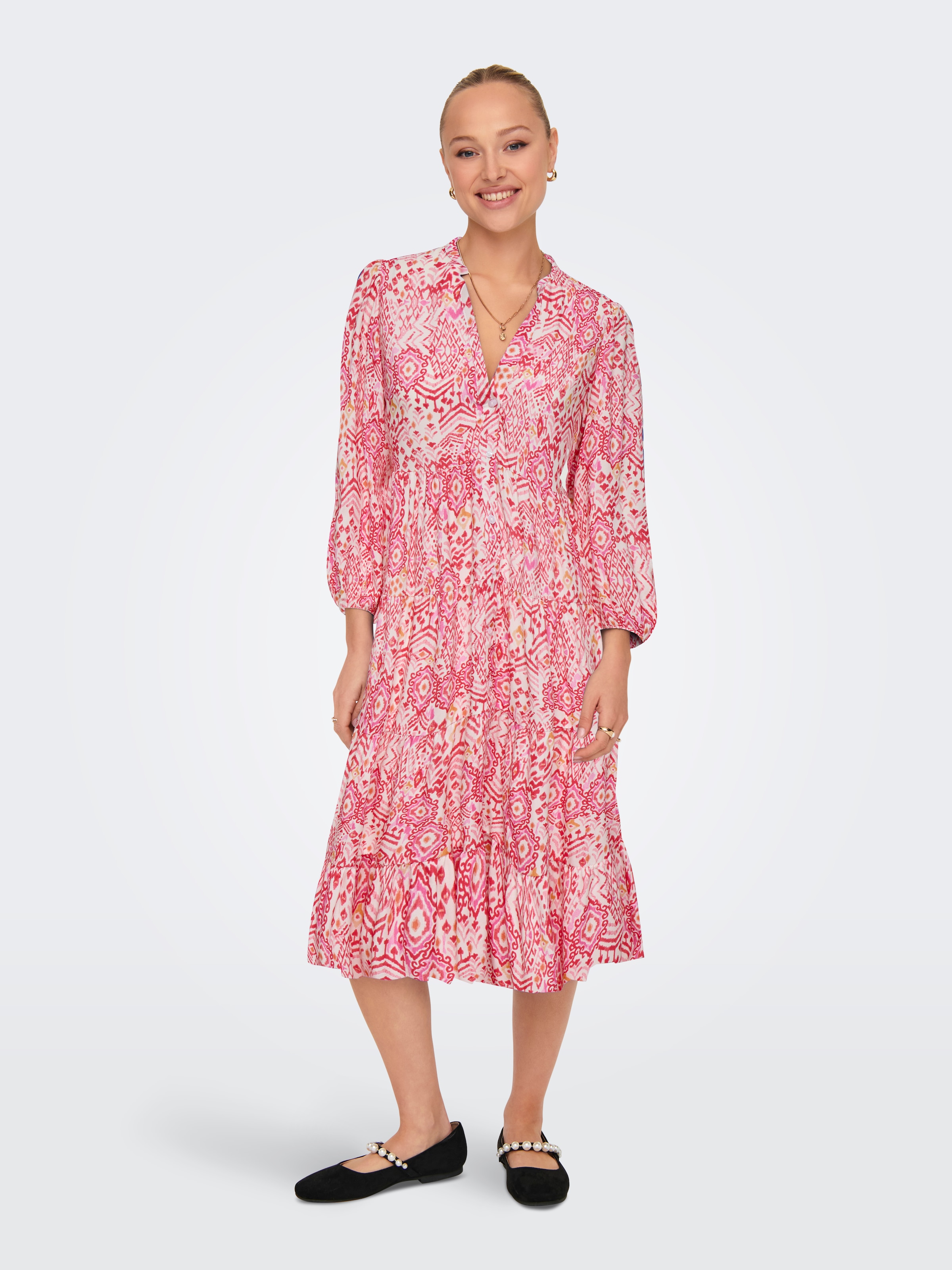 ONLY Tunikakleid "ONLMILANA – Tunikakleid aus Viskose mit geblümtem Print" günstig online kaufen