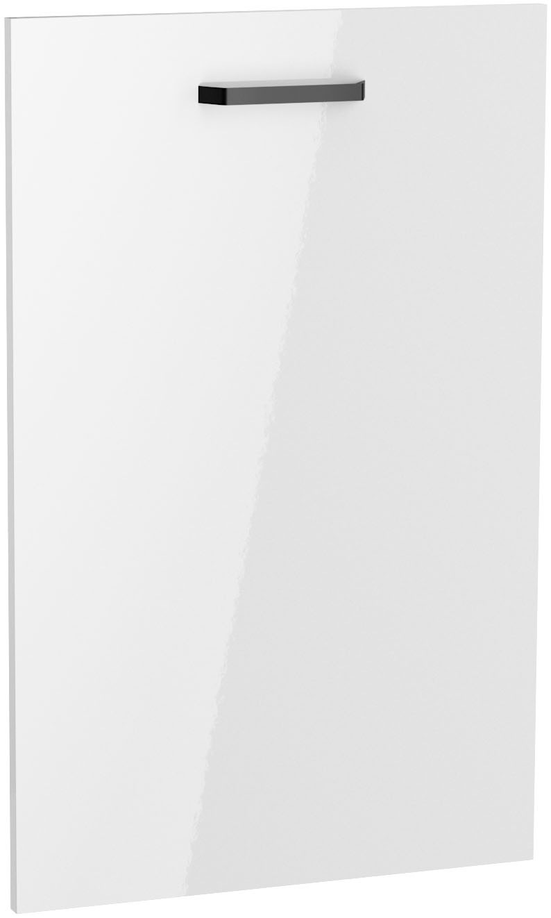 Vorsatztür KOCHSTATION, B:45cm H:70cm T:1,6cmweiß glanz, Vorsatztüren, "Paula", für vollintegrierten Geschirrspüler 45 cm