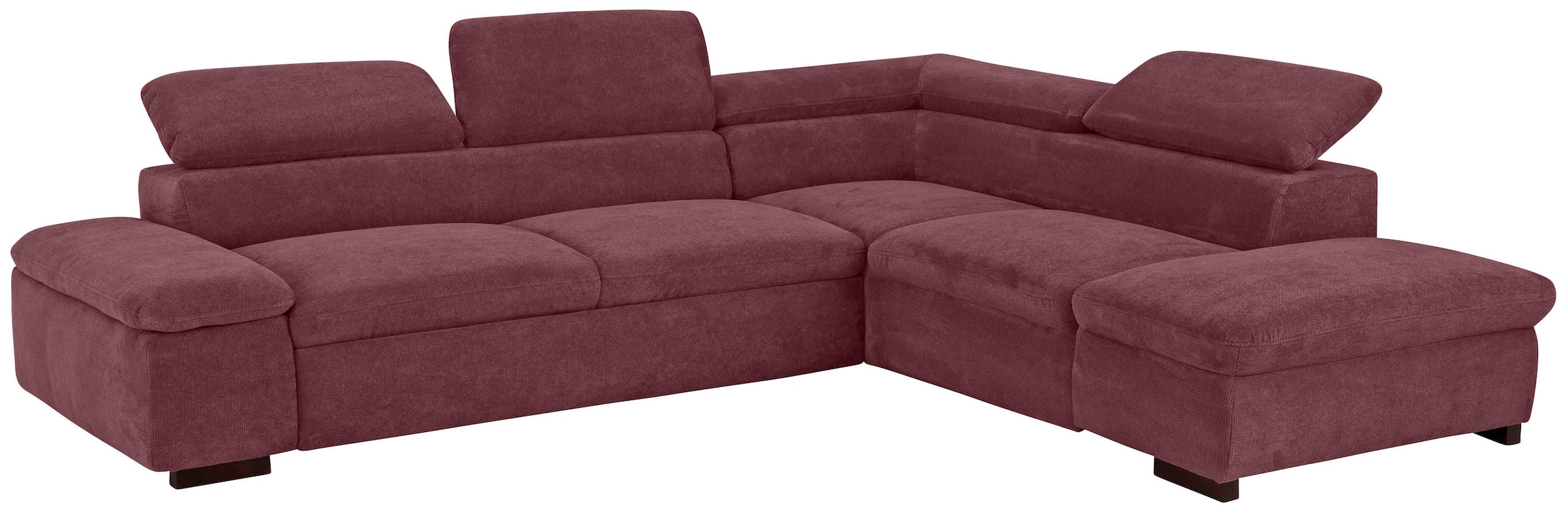 Home affaire Ecksofa »Alberto L-Form«, mit Kopfteilverstellung, wahlweise mit Bettfunktion