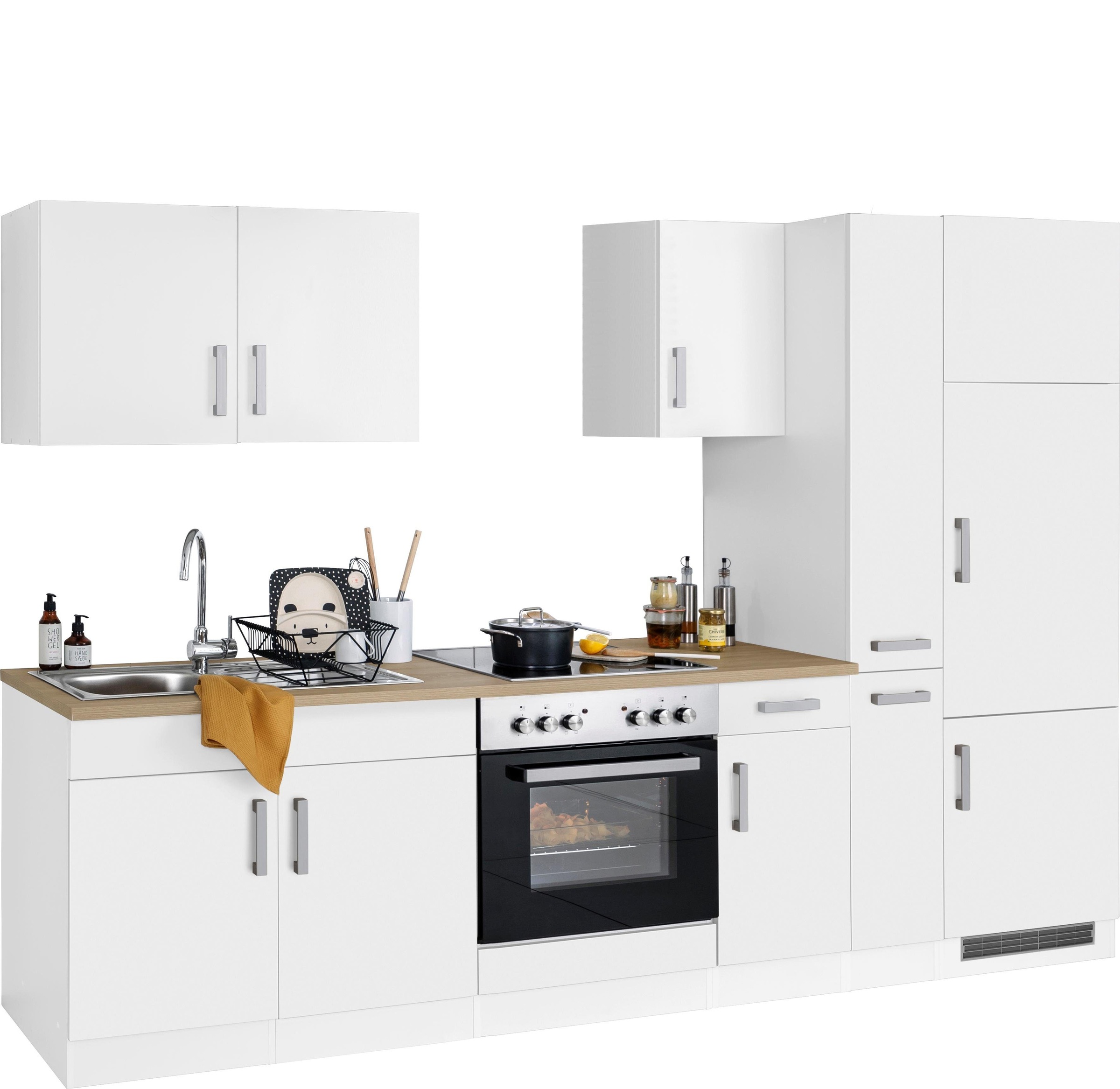 Thumbnail - KOCHSTATION "KS-Gera" Breite 300 cm, wahlweise mit E-Geräten, mit Arbeitsplatte