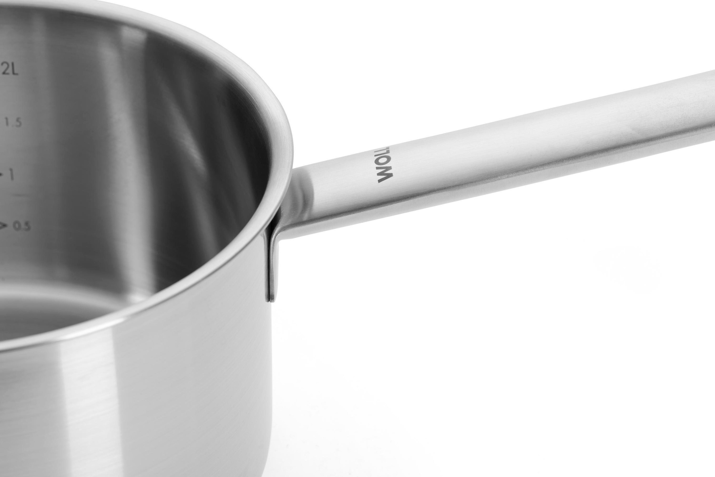 WOLL Topf-Set »Steel«, Edelstahl, (Set, 5 tlg.), Hochwertiger, korrosionsbeständiger Edelstahl