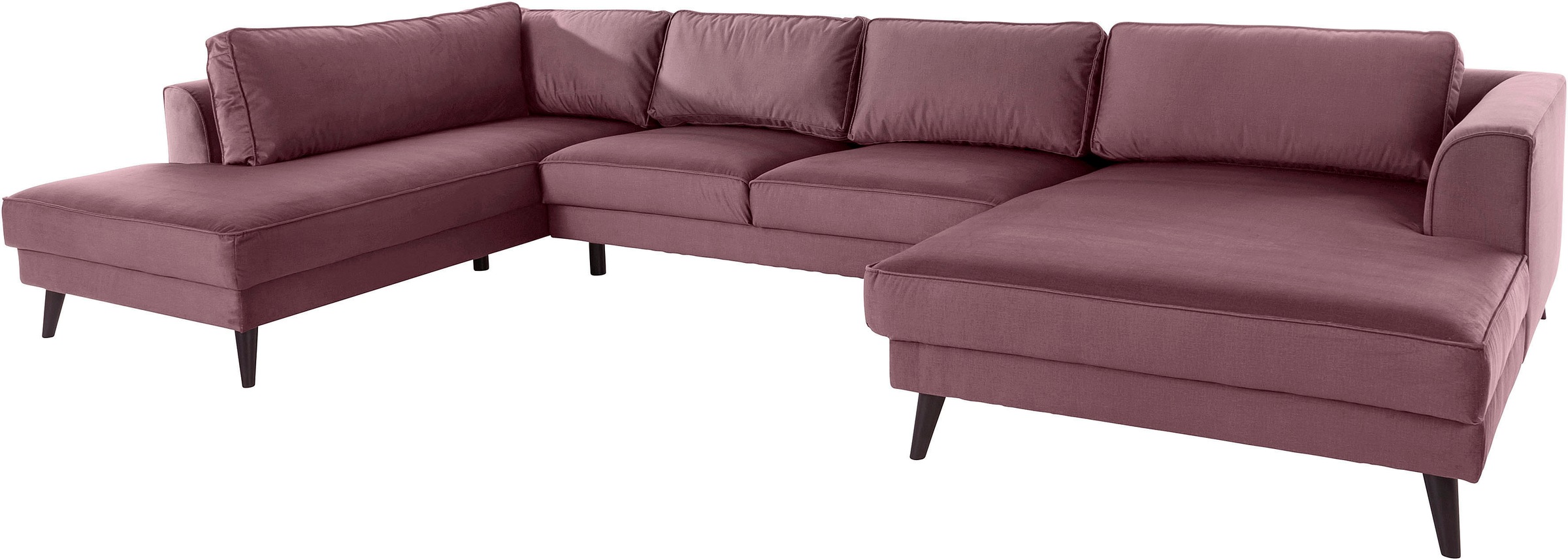 Thumbnail - Home affaire Wohnlandschaft "Lumber Jack, viel Platz, bequem, Breite 354cm, hoher Fuß, U-Form" in moderner Optik