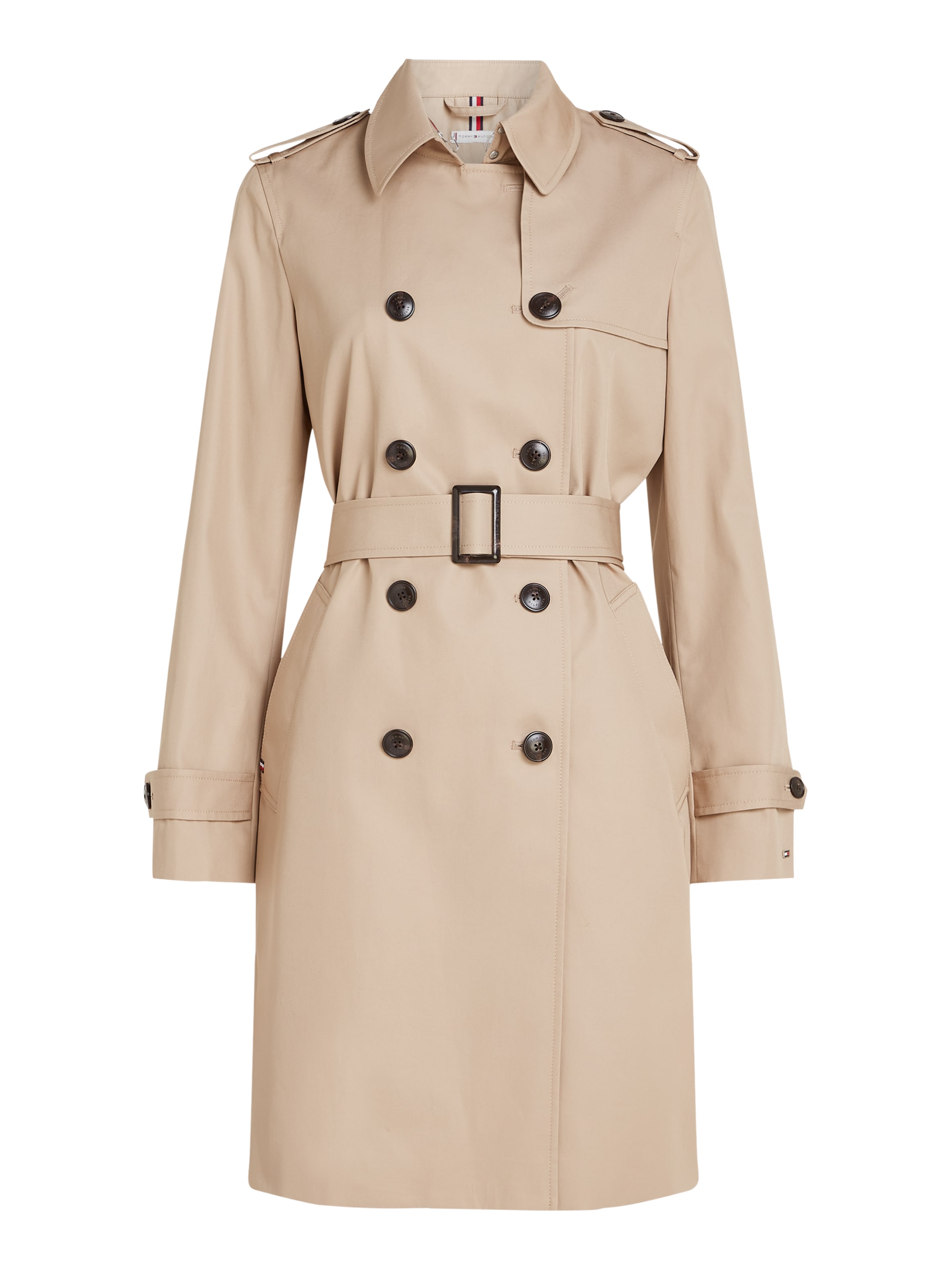 Tommy Hilfiger Trenchcoat »COTTON DB SLIM FIT TRENCH«, mit den typischen Trenchdetails