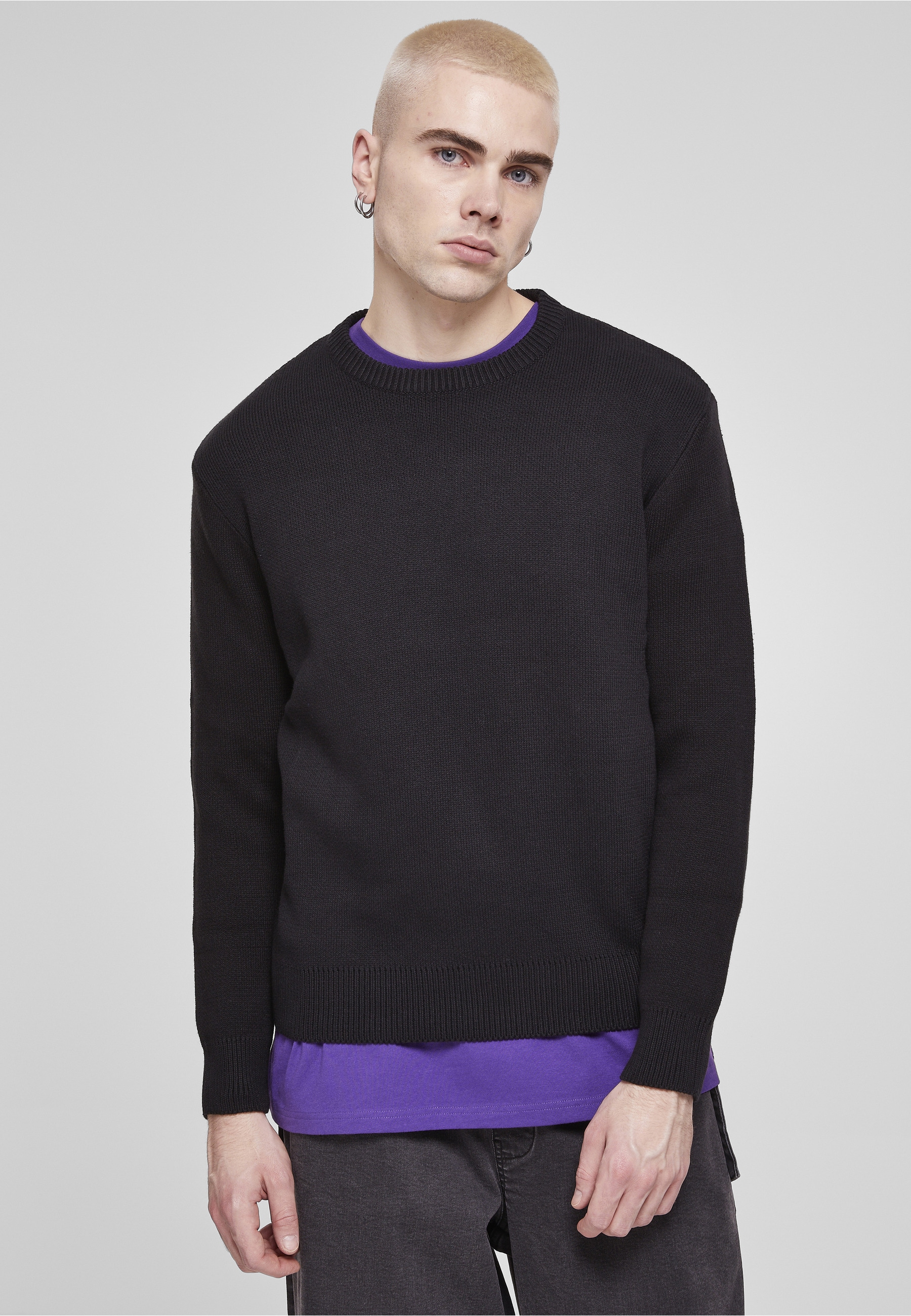 URBAN CLASSICS Rundhalspullover »Urban Classics Herren Heavy Oversized Sweater« 1 Stk.