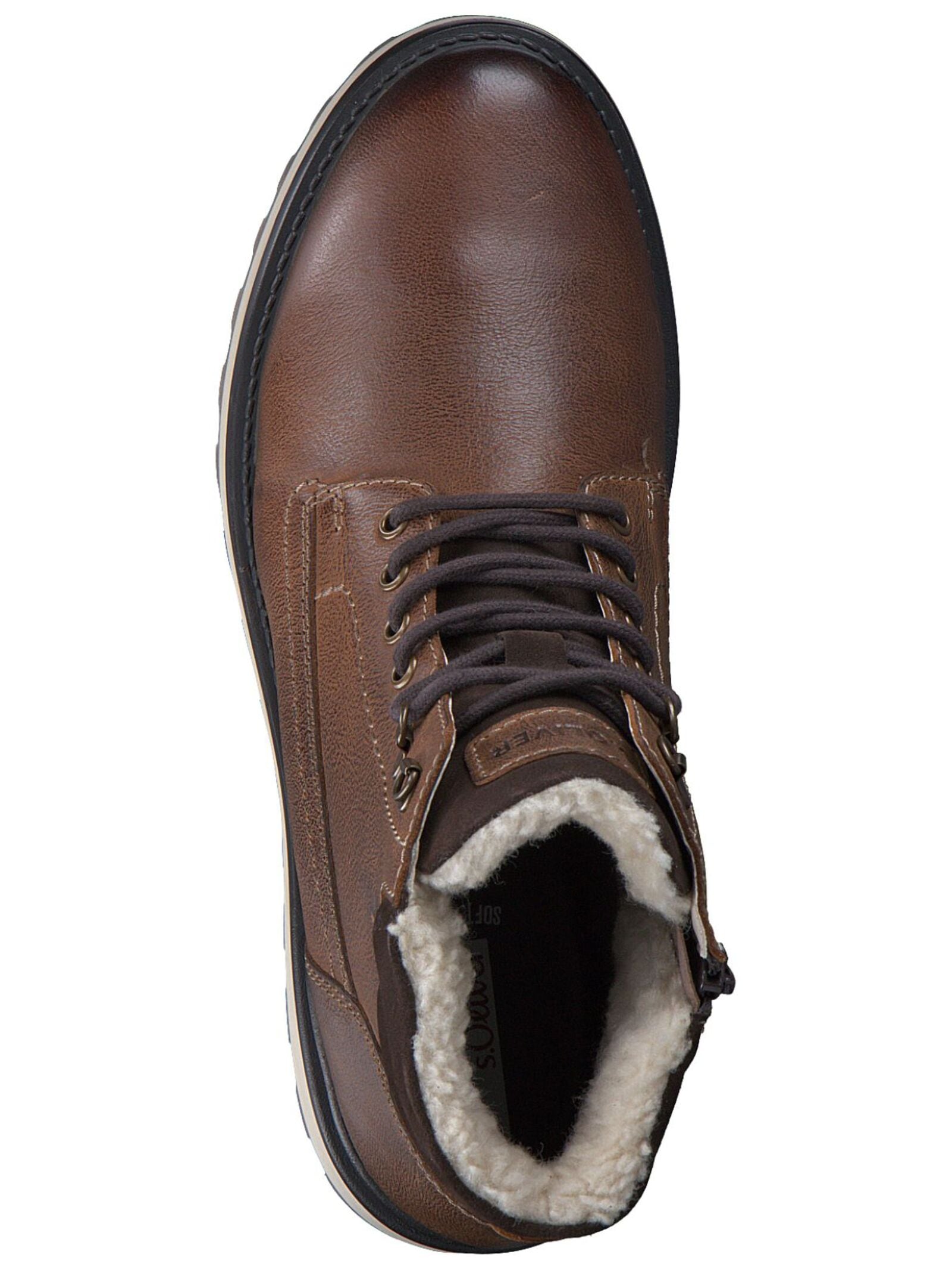 s.Oliver Schnürstiefelette »s.Oliver Stiefelette Glattleder«