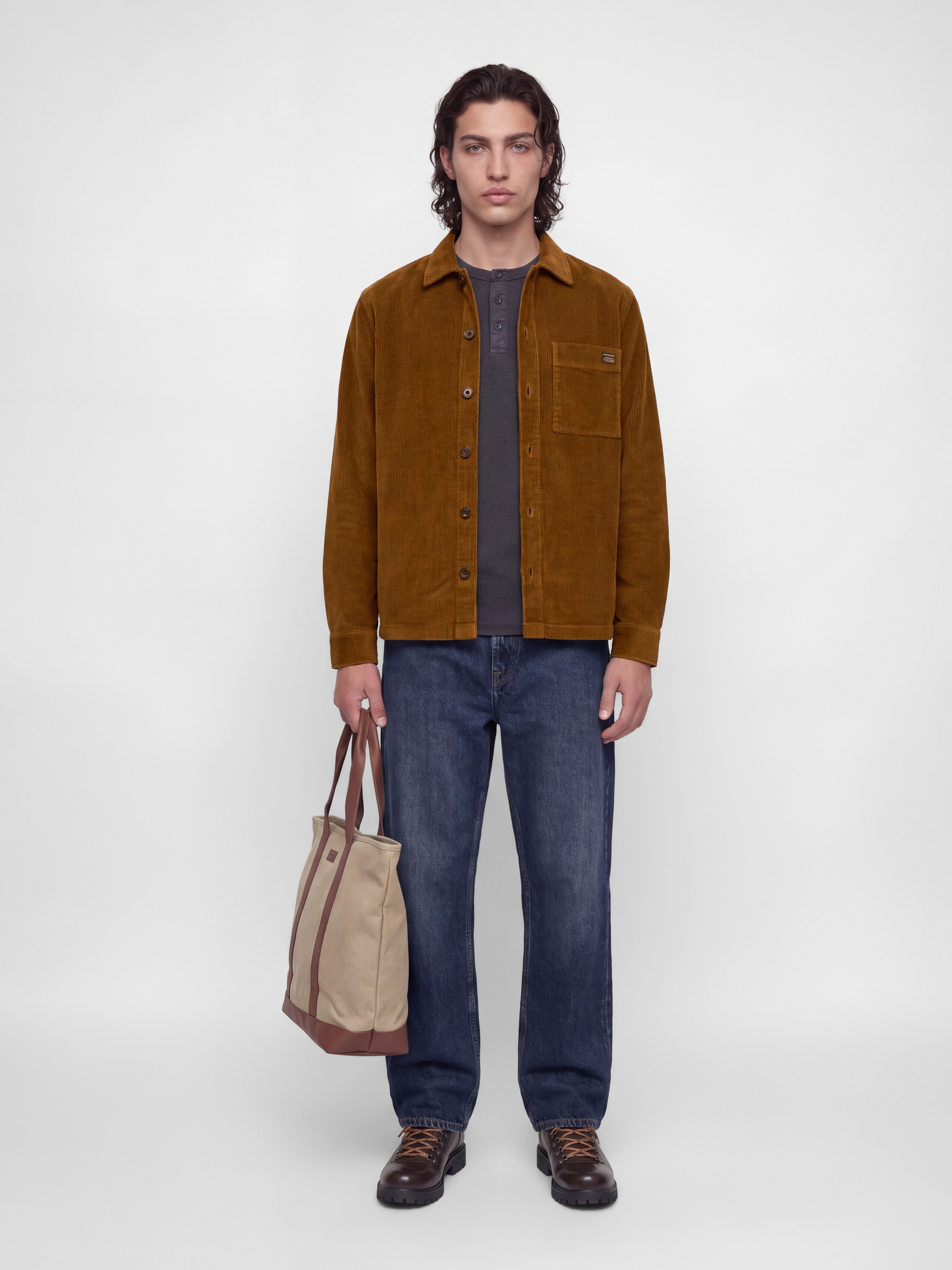 Jack & Jones Langarmhemd »JJZAC CORDUROY OVERSHIRT LS« Baumwolle, loose fit