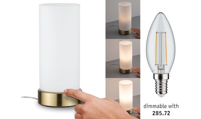 Paulmann Nachttischlampe »Pinja Messing/Opal mit Touchschalter 1-flammig«, E14, 1 St. kaufen
